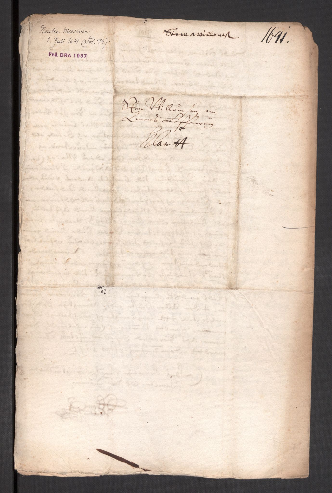 Danske Kanselli 1572-1799, AV/RA-EA-3023/F/Fc/Fcc/Fcca/L0010: Norske innlegg 1572-1799, 1640-1641, p. 274