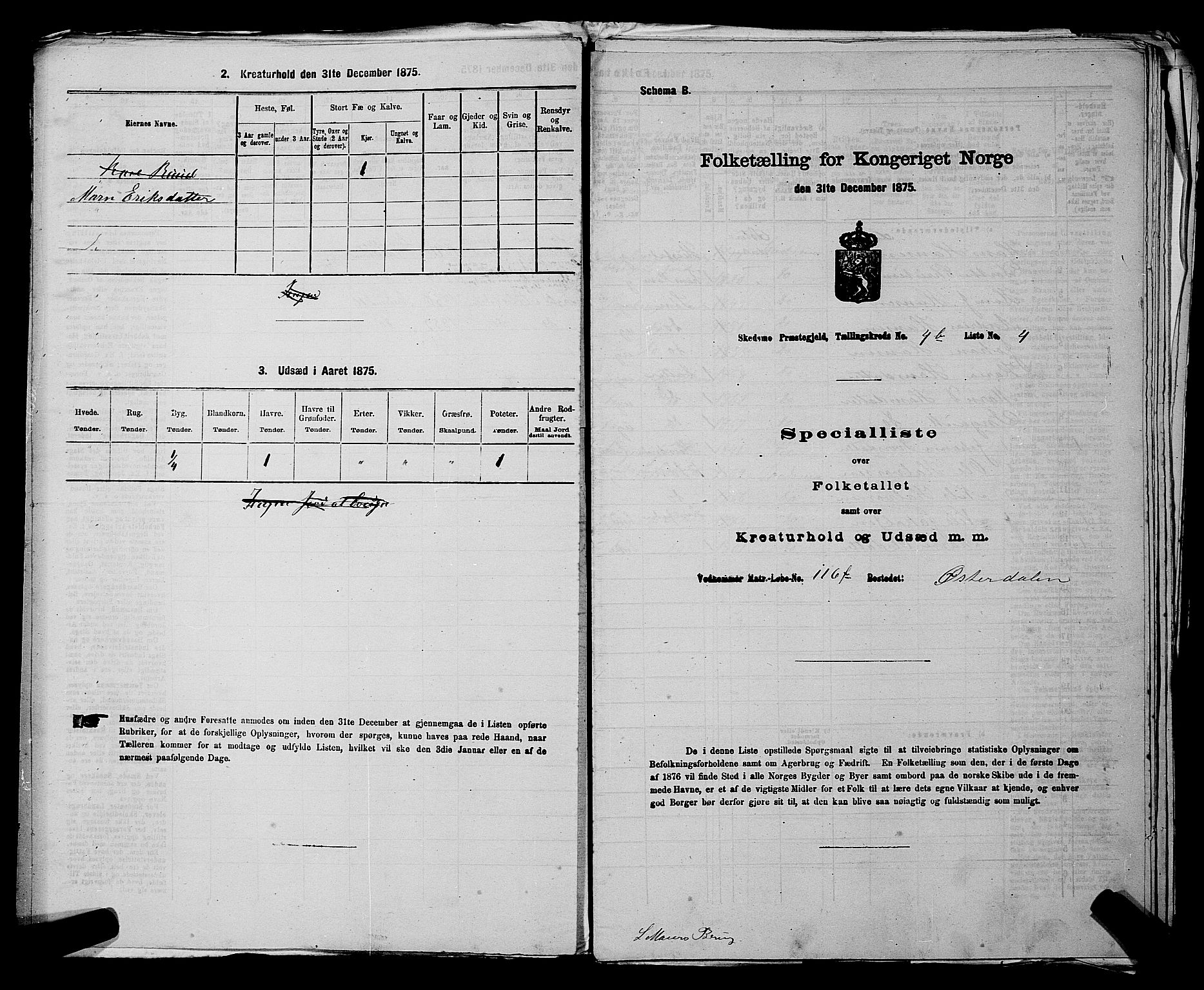 RA, 1875 census for 0231P Skedsmo, 1875, p. 578