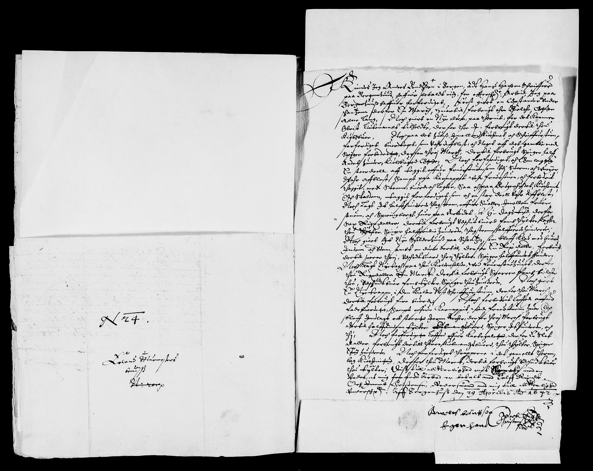 Rentekammeret inntil 1814, Reviderte regnskaper, Lensregnskaper, AV/RA-EA-5023/R/Rb/Rbt/L0092: Bergenhus len, 1641-1643