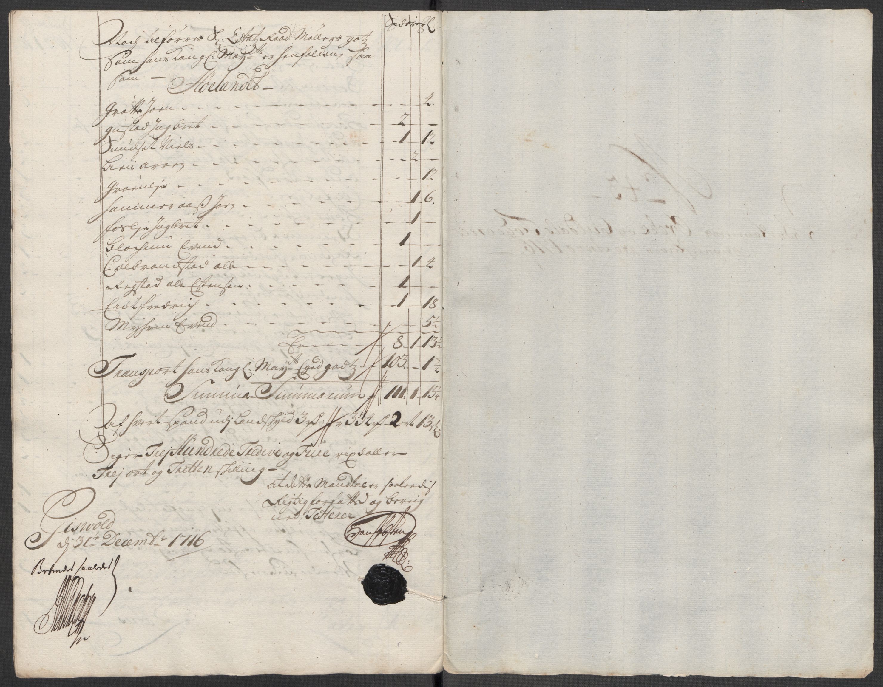 Rentekammeret inntil 1814, Reviderte regnskaper, Fogderegnskap, RA/EA-4092/R60/L3968: Fogderegnskap Orkdal og Gauldal, 1716, p. 62