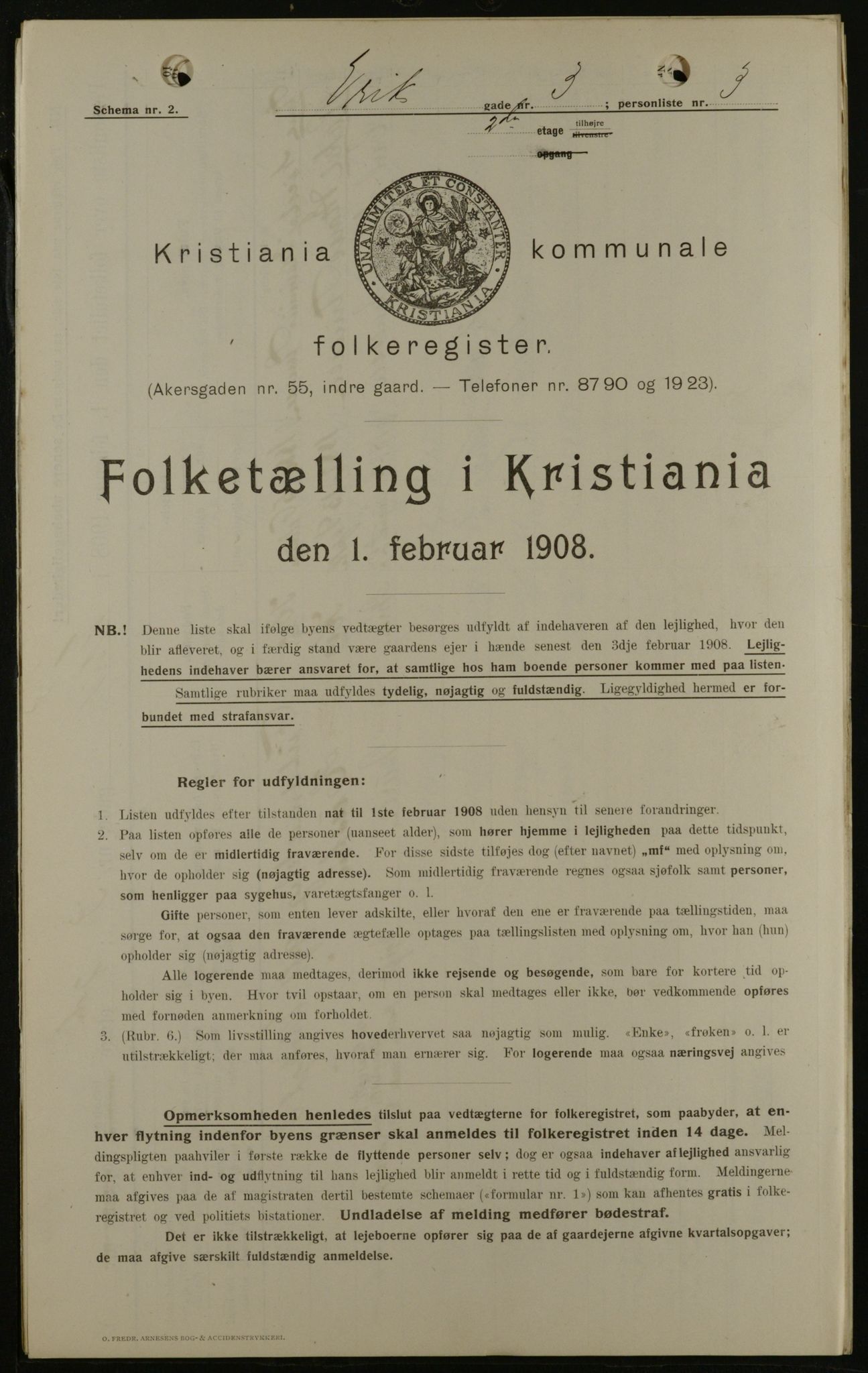 OBA, Municipal Census 1908 for Kristiania, 1908, p. 17980