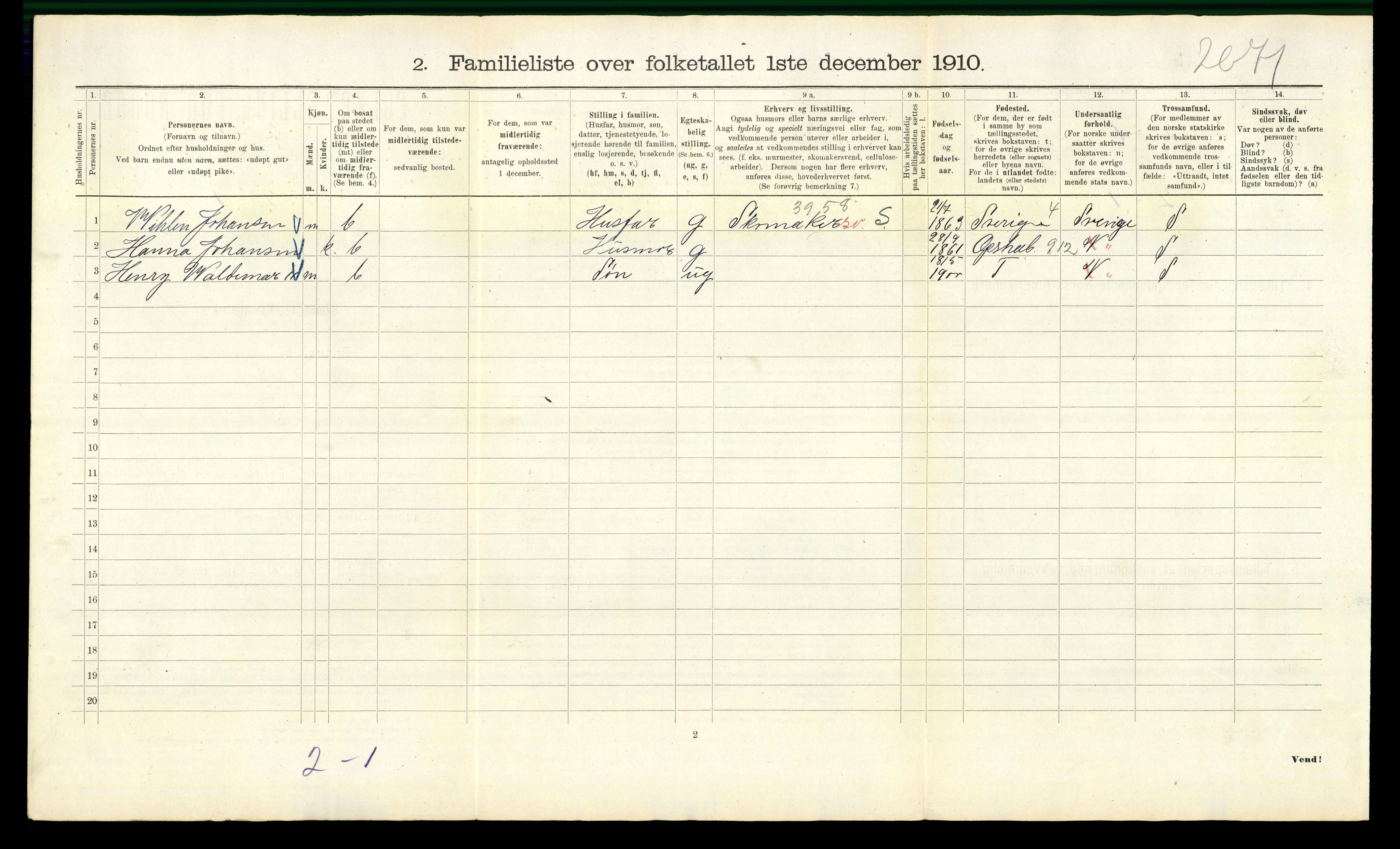 RA, 1910 census for Kristiania, 1910, p. 98634