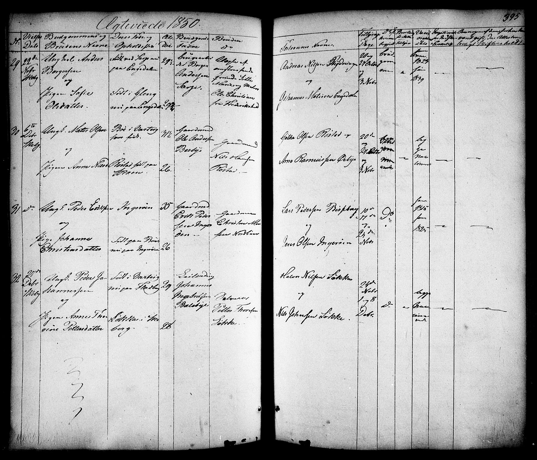 Skjeberg prestekontor Kirkebøker, AV/SAO-A-10923/F/Fa/L0006: Parish register (official) no. I 6, 1846-1858, p. 395