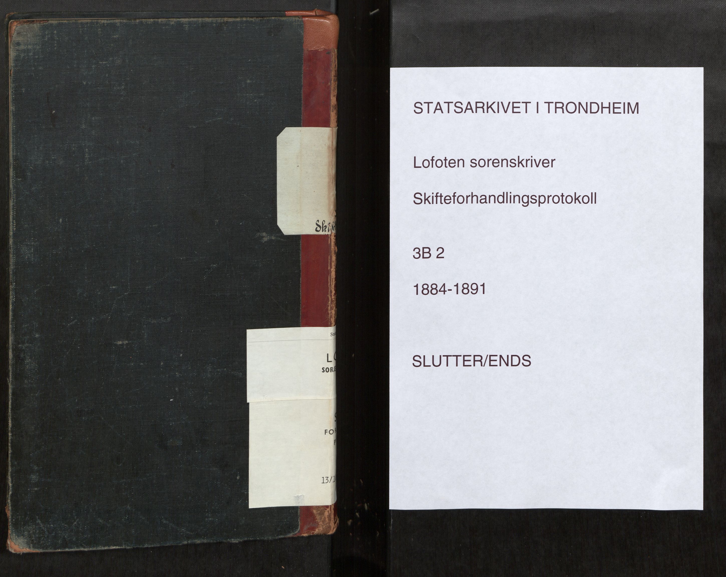 Lofoten sorenskriveri, SAT/A-0017/1/3/3B/L0002: Skifteforhandlings-protokoll, 1884-1891