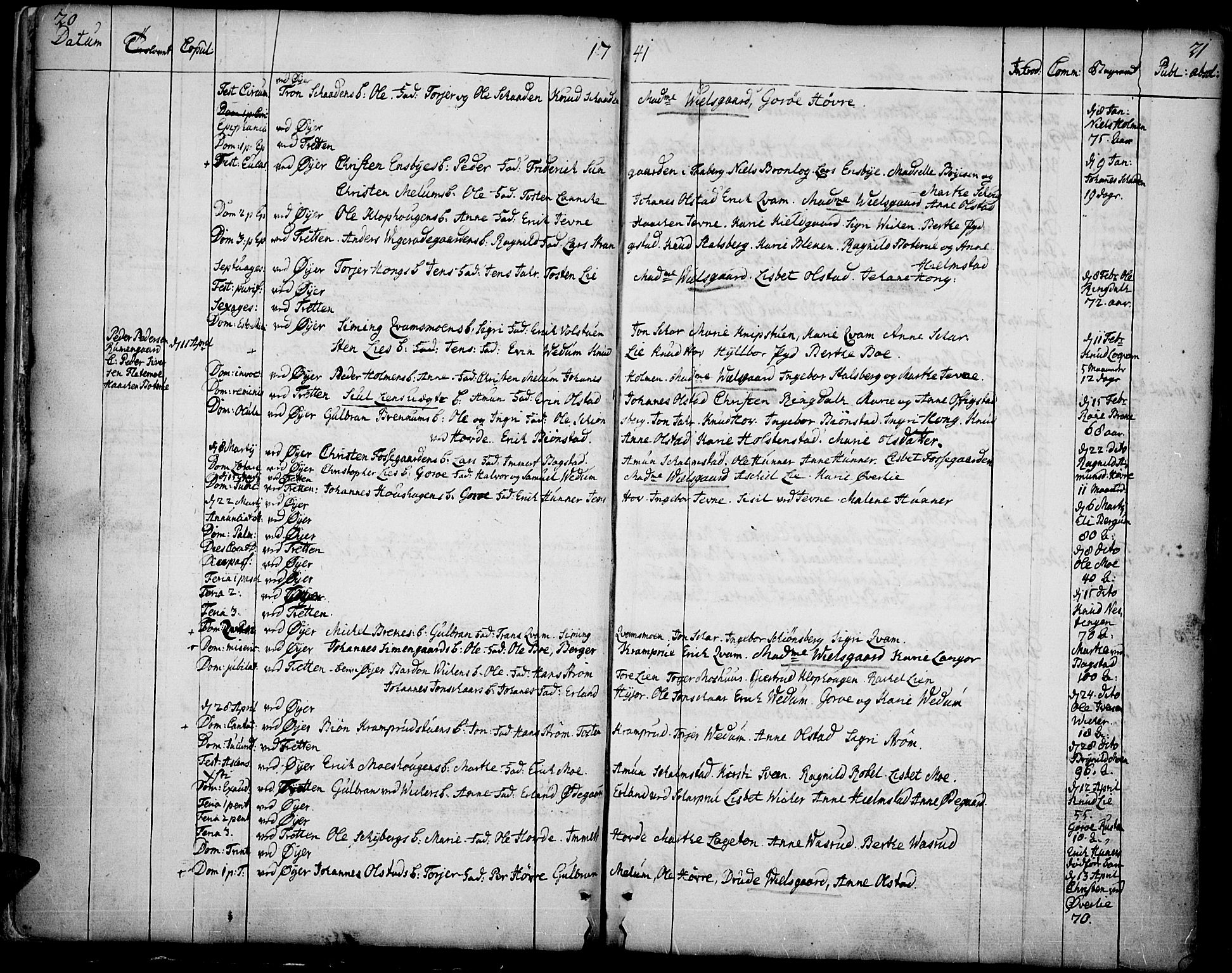 Øyer prestekontor, SAH/PREST-084/H/Ha/Haa/L0002: Parish register (official) no. 2, 1733-1784, p. 20-21