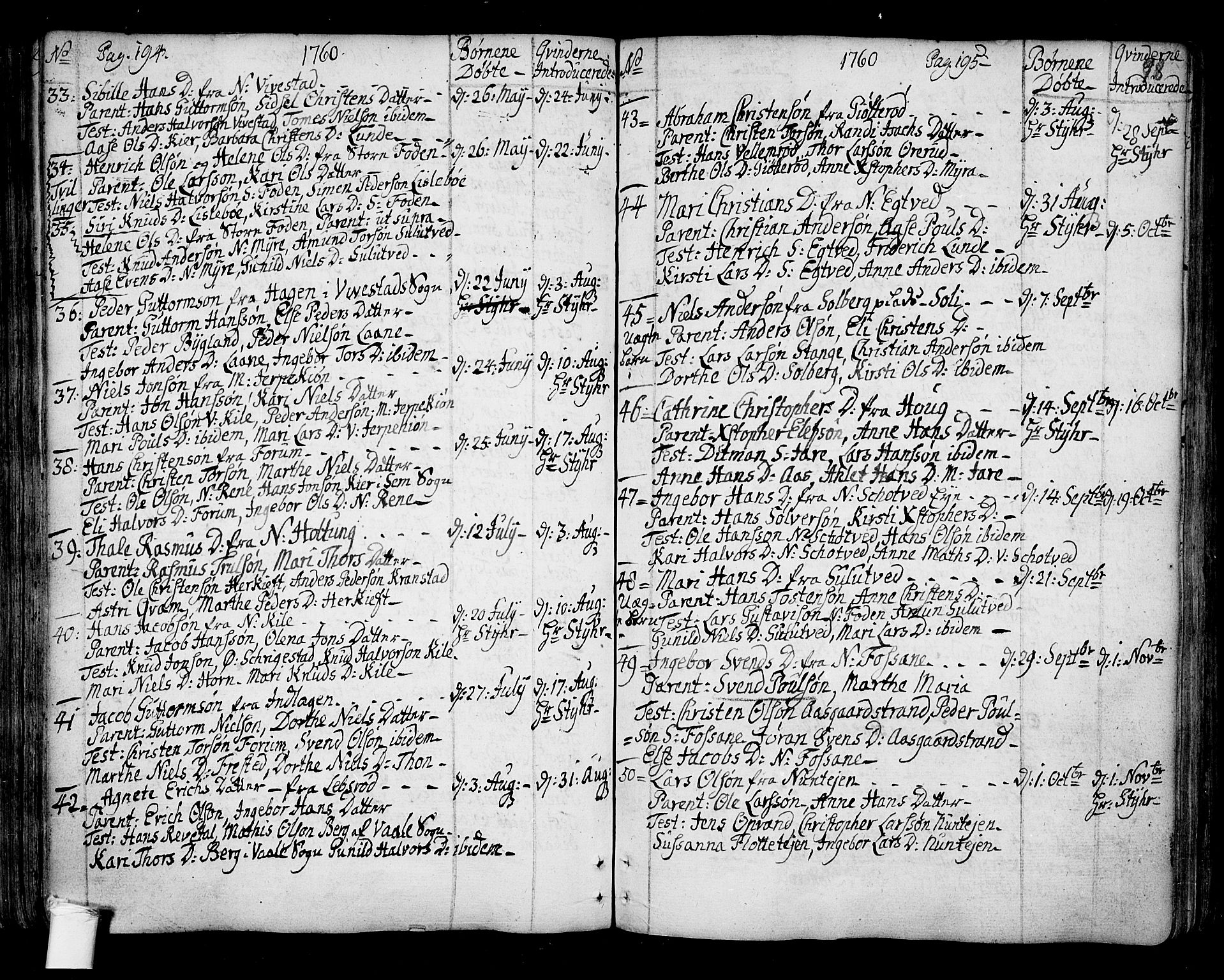 Ramnes kirkebøker, AV/SAKO-A-314/F/Fa/L0001: Parish register (official) no. I 1, 1732-1774, p. 98