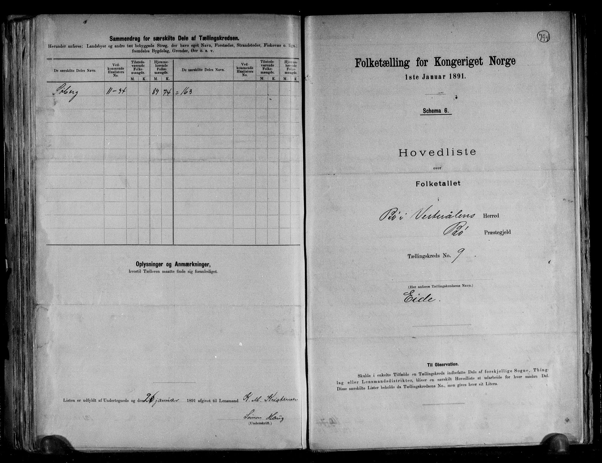 RA, 1891 census for 1867 Bø, 1891, p. 23