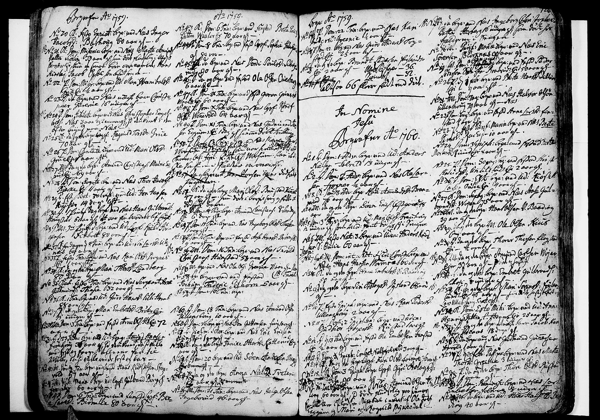 Nes prestekontor Kirkebøker, SAO/A-10410/F/Fa/L0003: Parish register (official) no. I 3, 1734-1781, p. 126