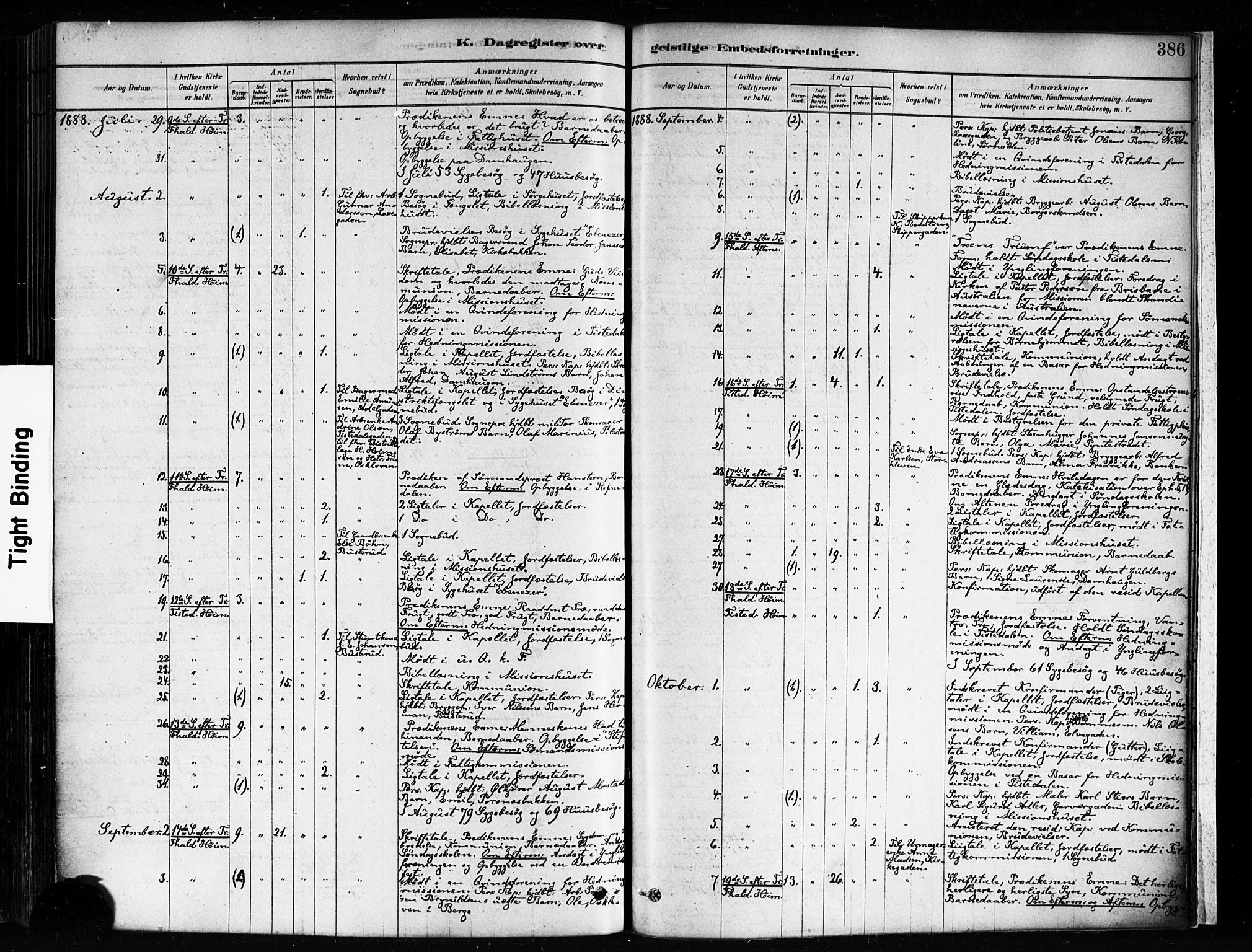 Halden prestekontor Kirkebøker, AV/SAO-A-10909/F/Fa/L0012: Parish register (official) no. I 12, 1878-1889, p. 386