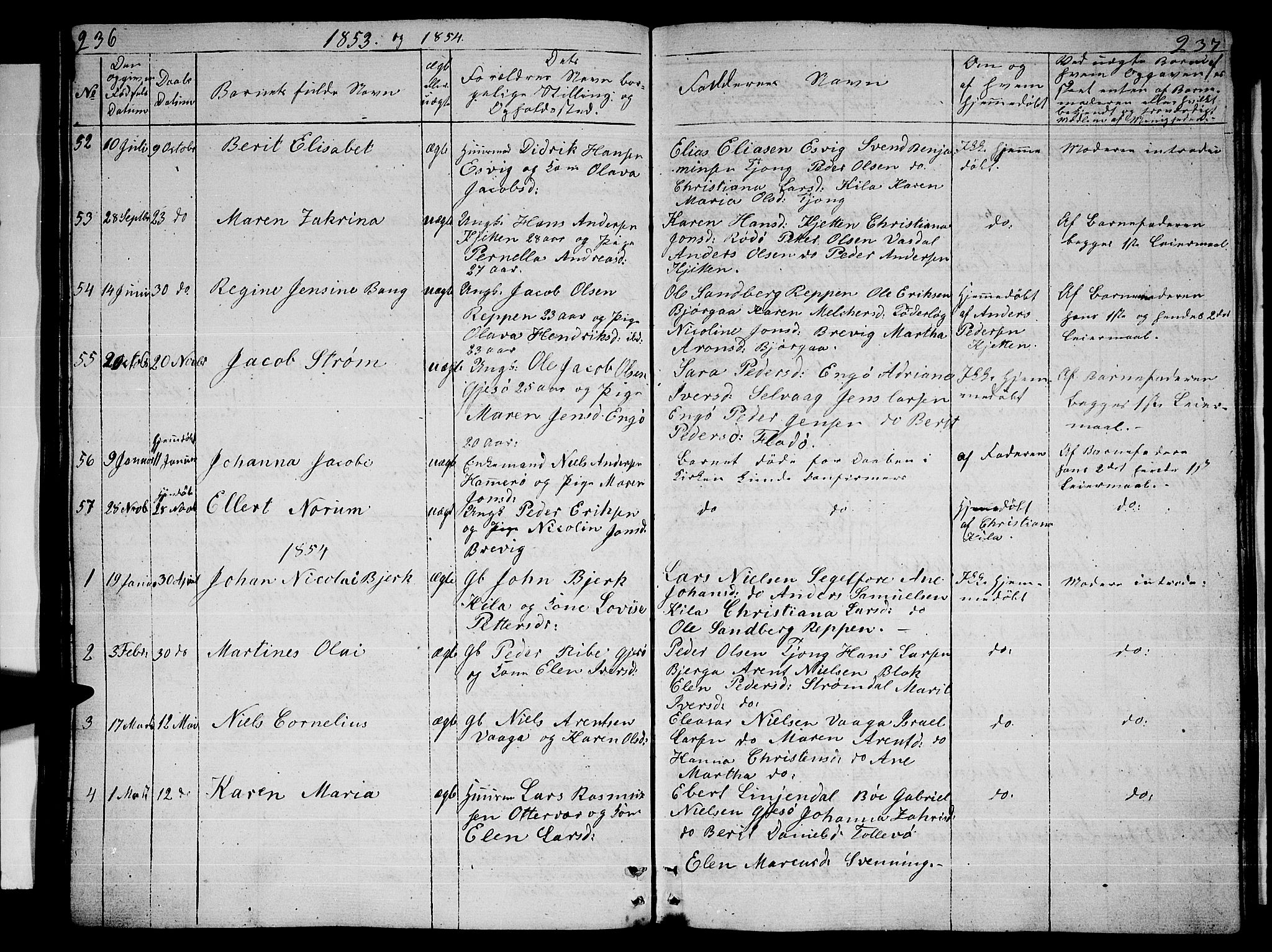 Ministerialprotokoller, klokkerbøker og fødselsregistre - Nordland, AV/SAT-A-1459/841/L0618: Parish register (copy) no. 841C02, 1833-1855, p. 236-237