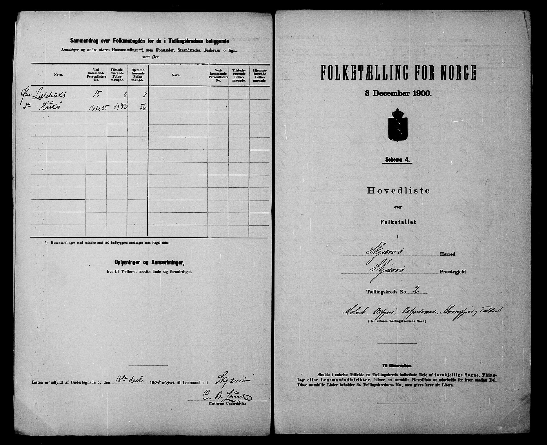 SATØ, 1900 census for Skjervøy, 1900, p. 8