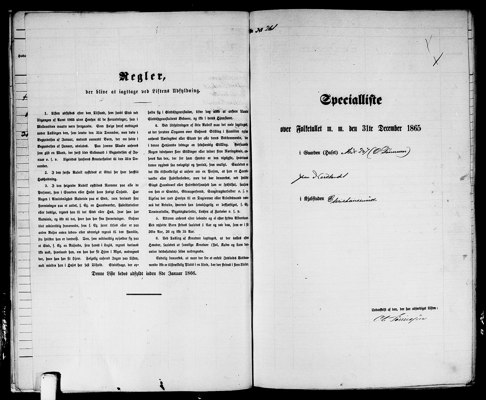 RA, 1865 census for Kristiansund/Kristiansund, 1865, p. 535