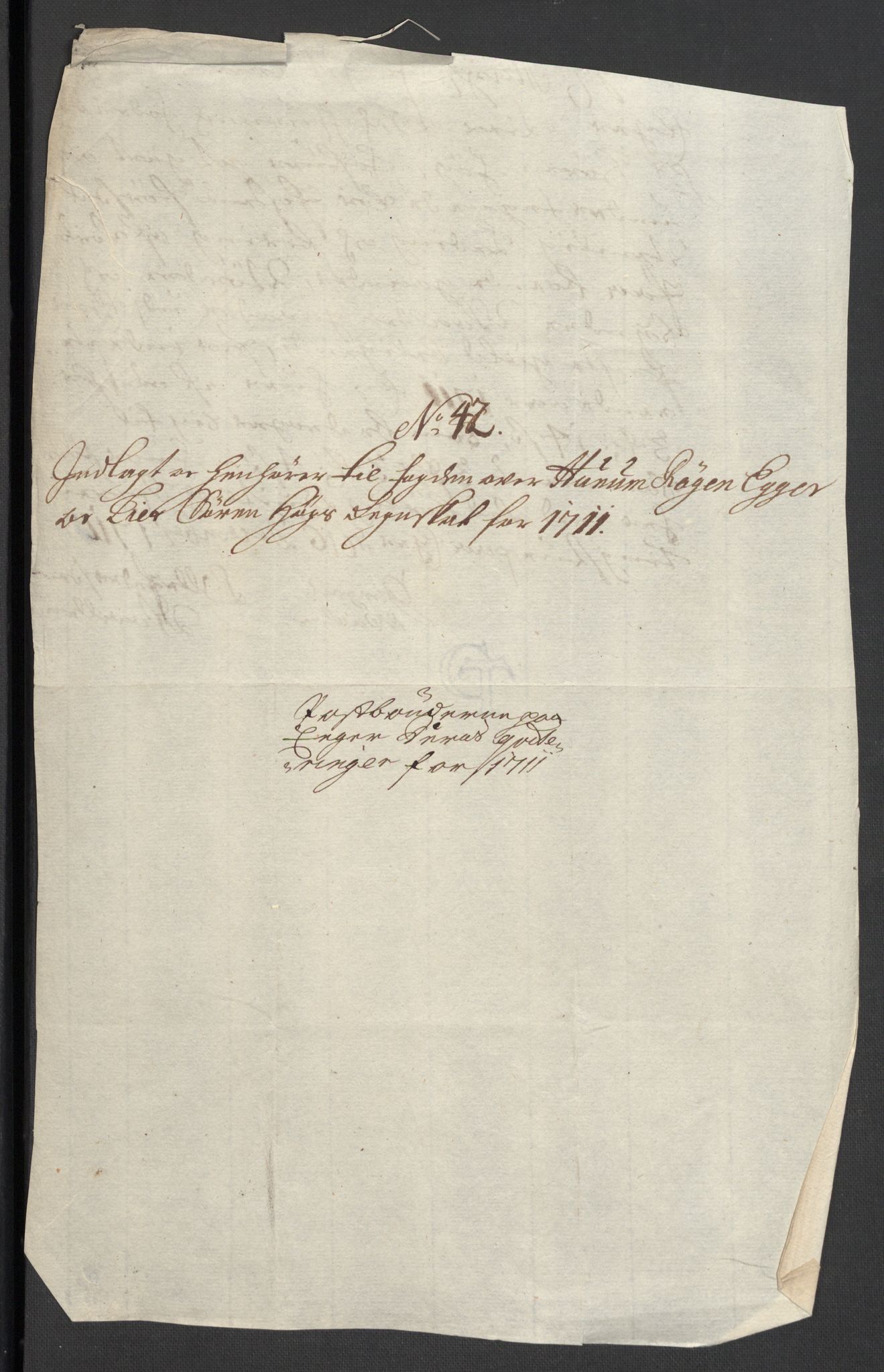 Rentekammeret inntil 1814, Reviderte regnskaper, Fogderegnskap, AV/RA-EA-4092/R31/L1705: Fogderegnskap Hurum, Røyken, Eiker, Lier og Buskerud, 1711, p. 351