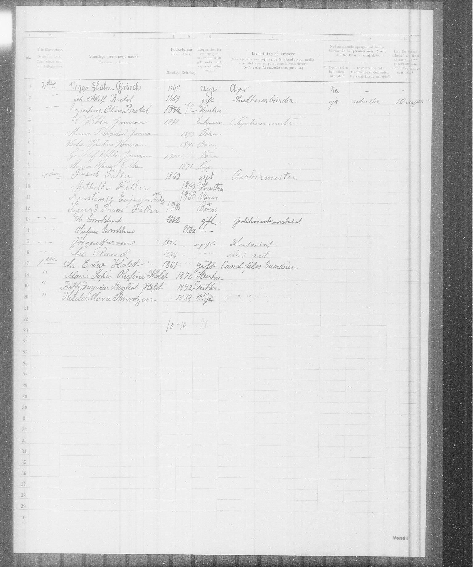 OBA, Municipal Census 1902 for Kristiania, 1902, p. 20413