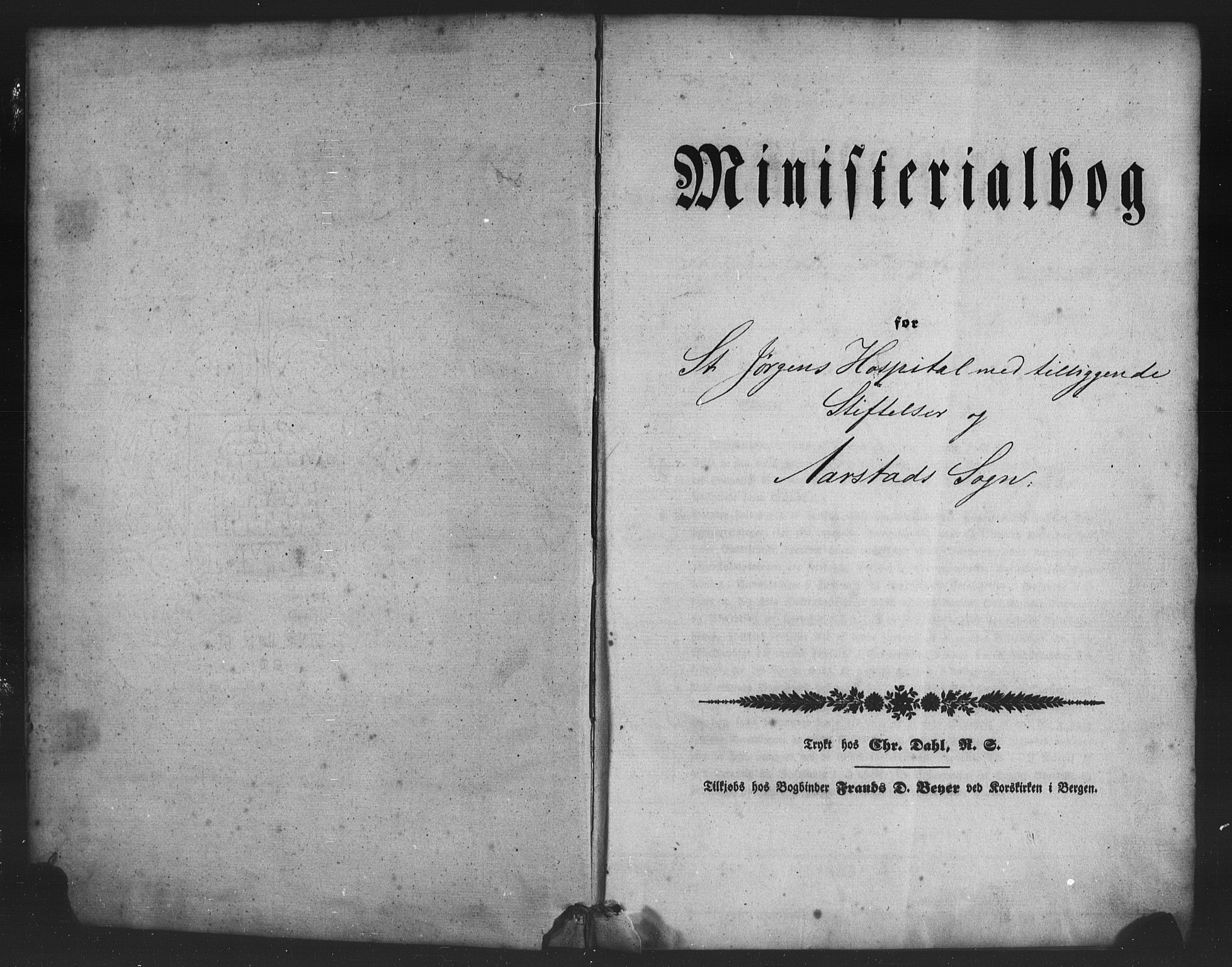 St. Jørgens hospital og Årstad sokneprestembete, AV/SAB-A-99934: Parish register (copy) no. A 5, 1844-1871