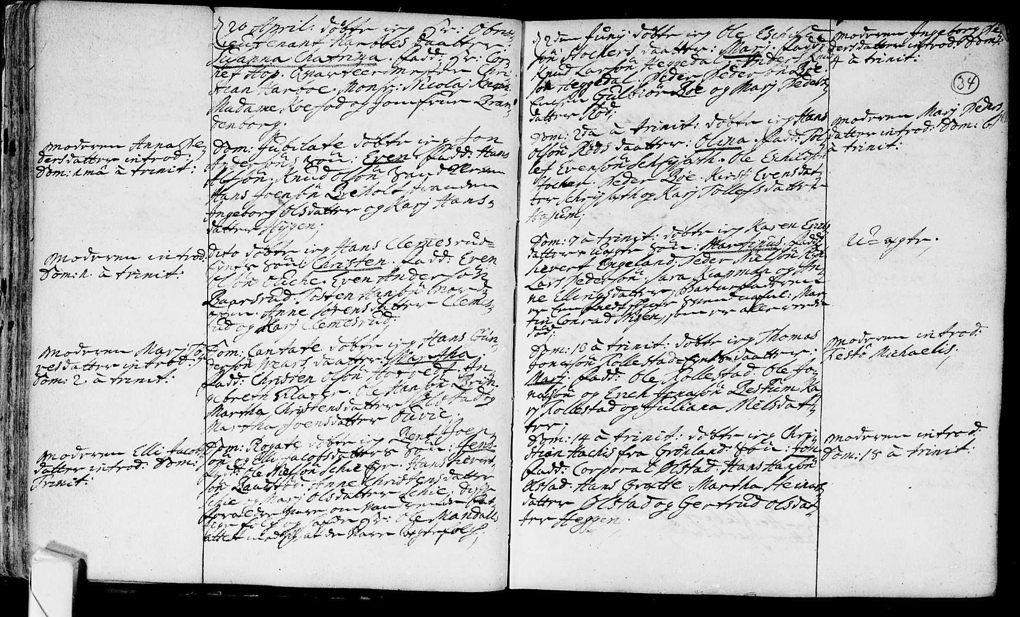Røyken kirkebøker, SAKO/A-241/F/Fa/L0002: Parish register (official) no. 2, 1731-1782, p. 34