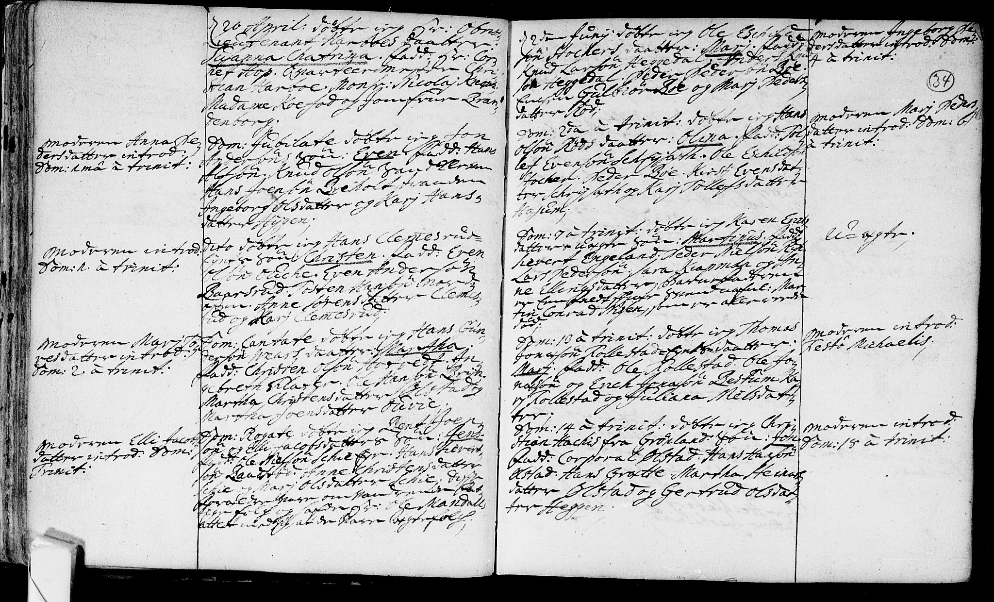 Røyken kirkebøker, AV/SAKO-A-241/F/Fa/L0002: Parish register (official) no. 2, 1731-1782, p. 34