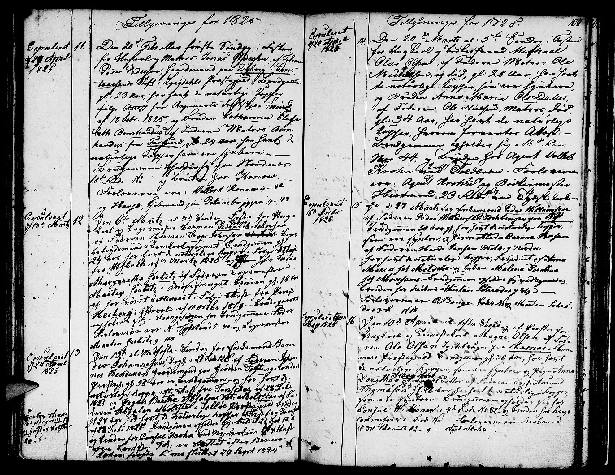 Nykirken Sokneprestembete, SAB/A-77101/H/Hab: Parish register (copy) no. A 2, 1782-1847, p. 104