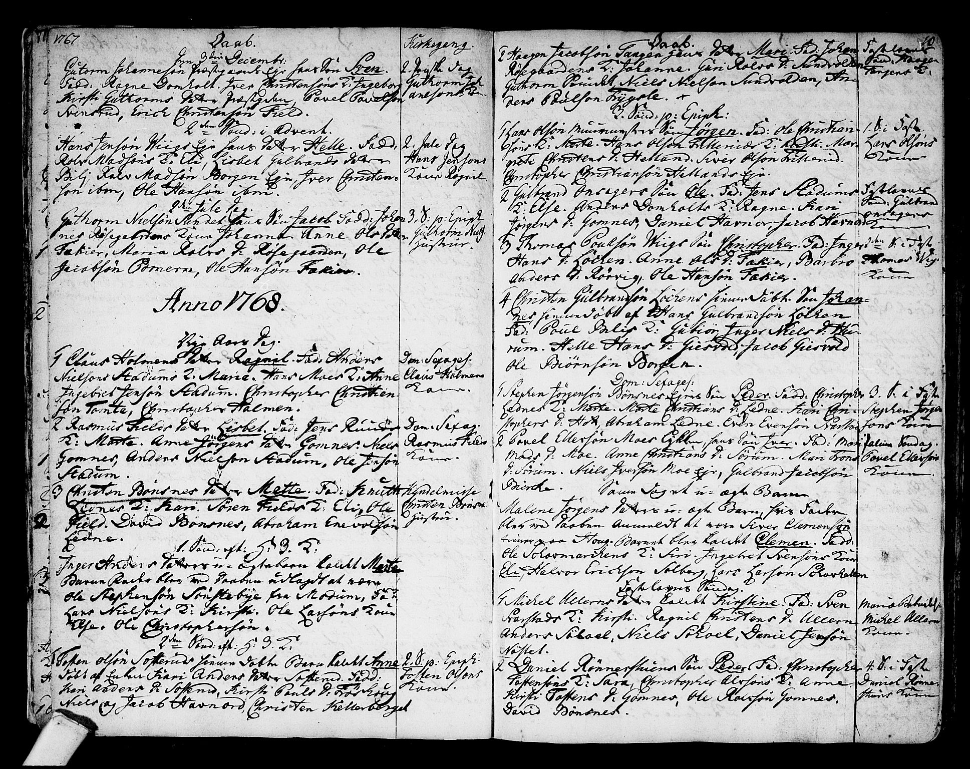 Hole kirkebøker, SAKO/A-228/F/Fa/L0002: Parish register (official) no. I 2, 1766-1814, p. 10