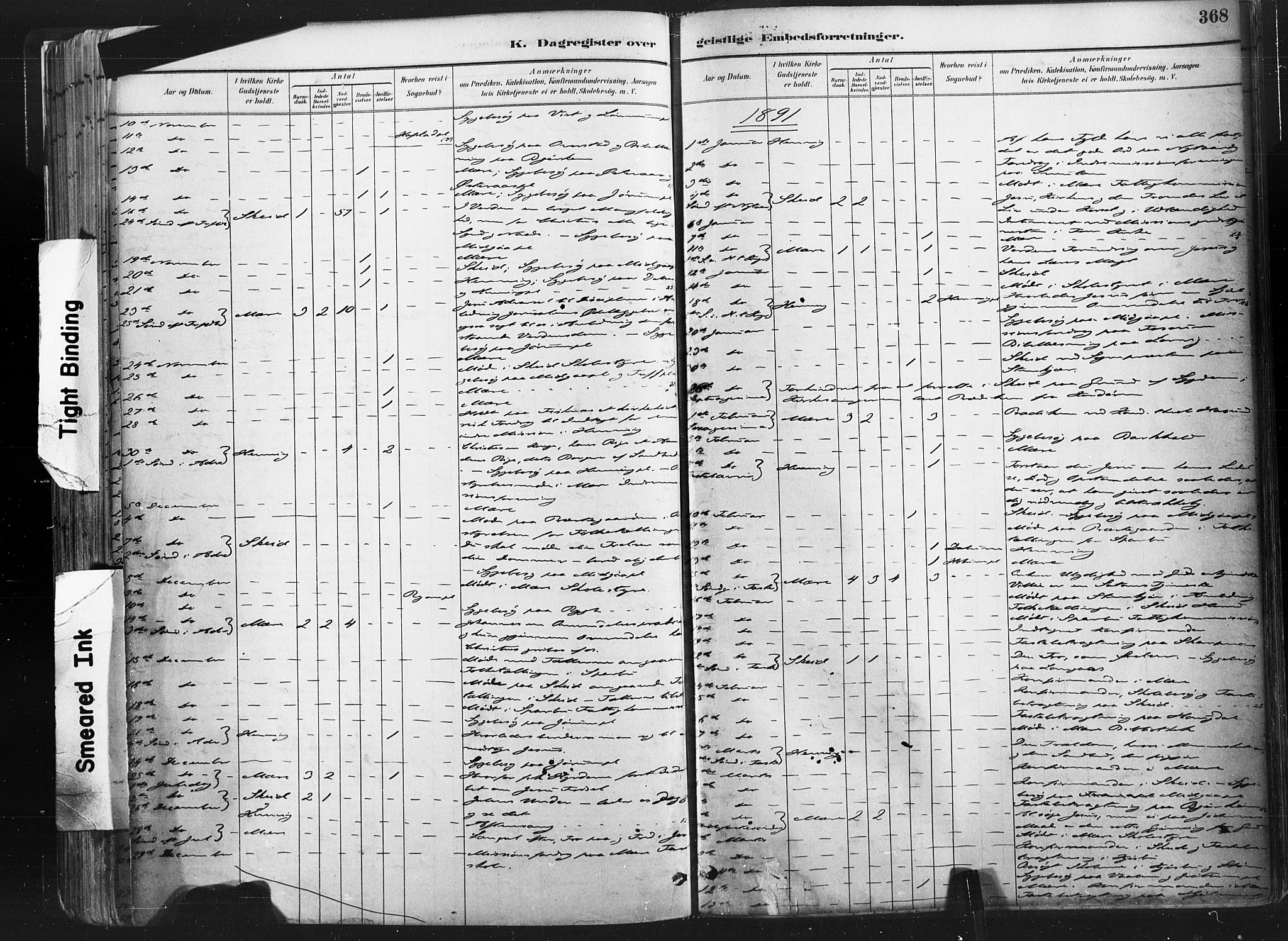 Ministerialprotokoller, klokkerbøker og fødselsregistre - Nord-Trøndelag, SAT/A-1458/735/L0351: Parish register (official) no. 735A10, 1884-1908, p. 368