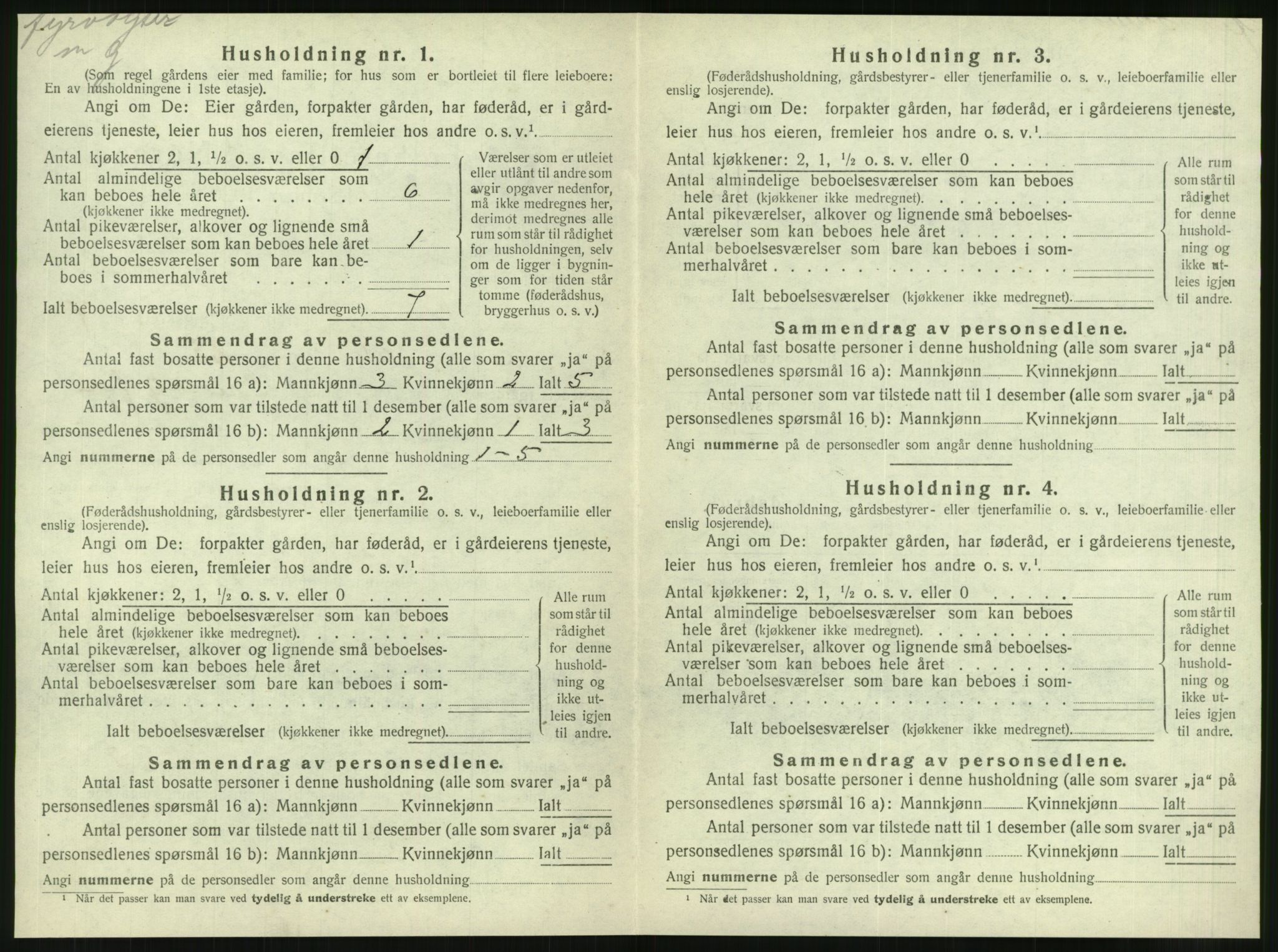 SAT, 1920 census for Brønnøy, 1920, p. 731