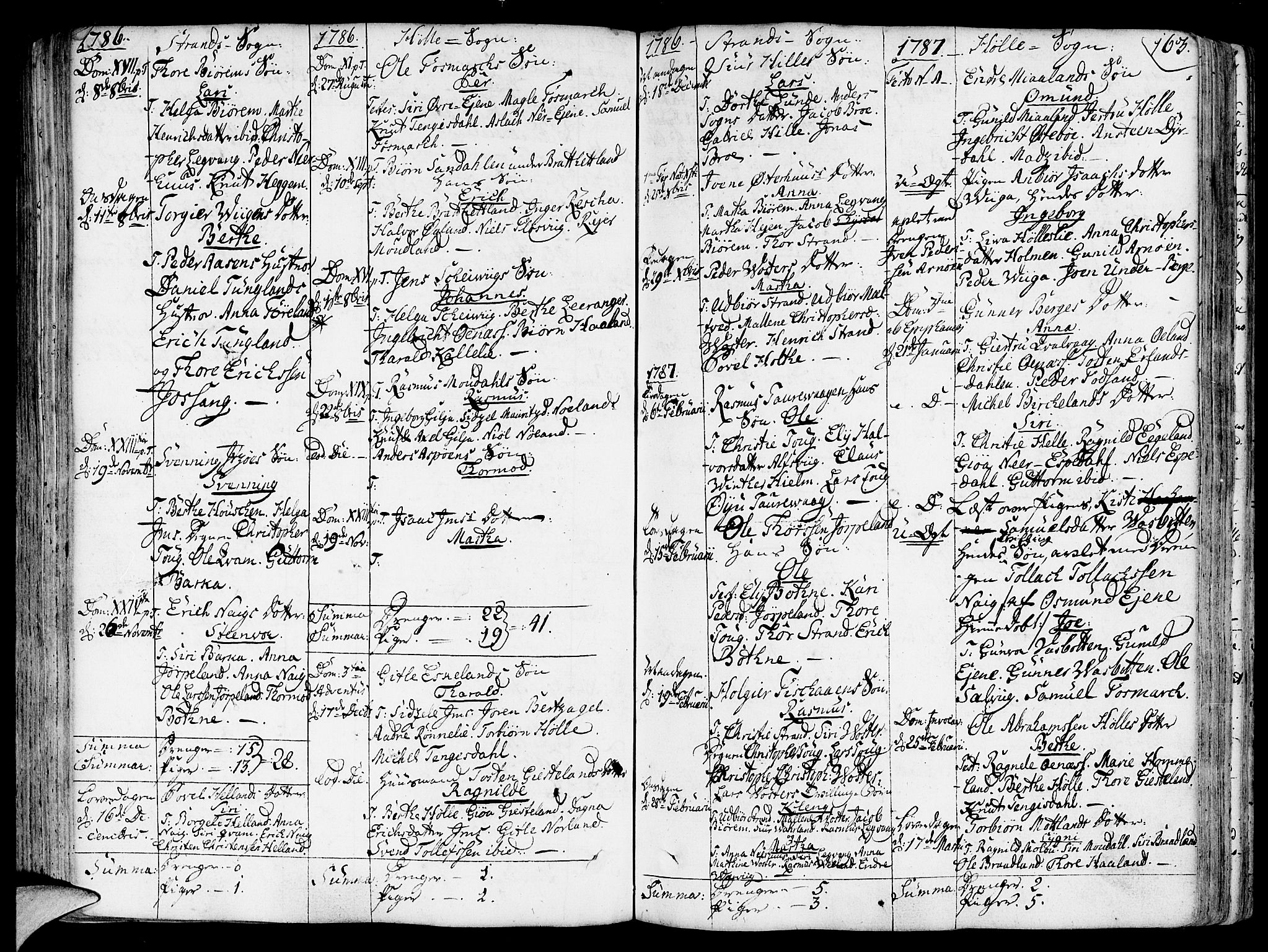 Strand sokneprestkontor, SAST/A-101828/H/Ha/Haa/L0003: Parish register (official) no. A 3, 1769-1816, p. 163