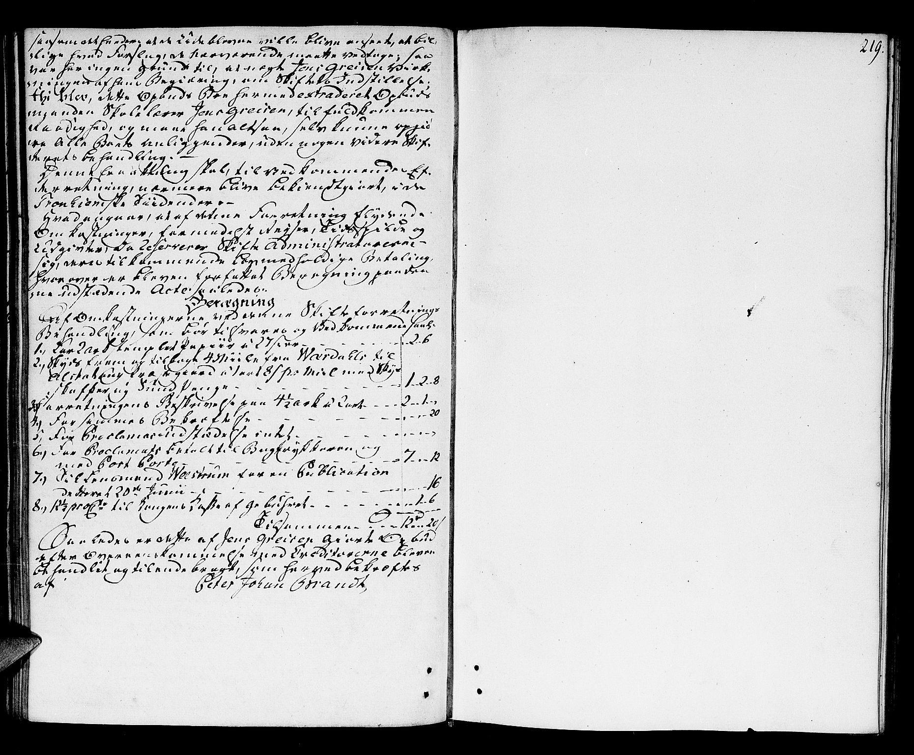 Østre Innherad prosti, AV/SAT-A-6525/1/G/Gc/L0001: Skifteprotokoll, 1782-1808, p. 218b-219a