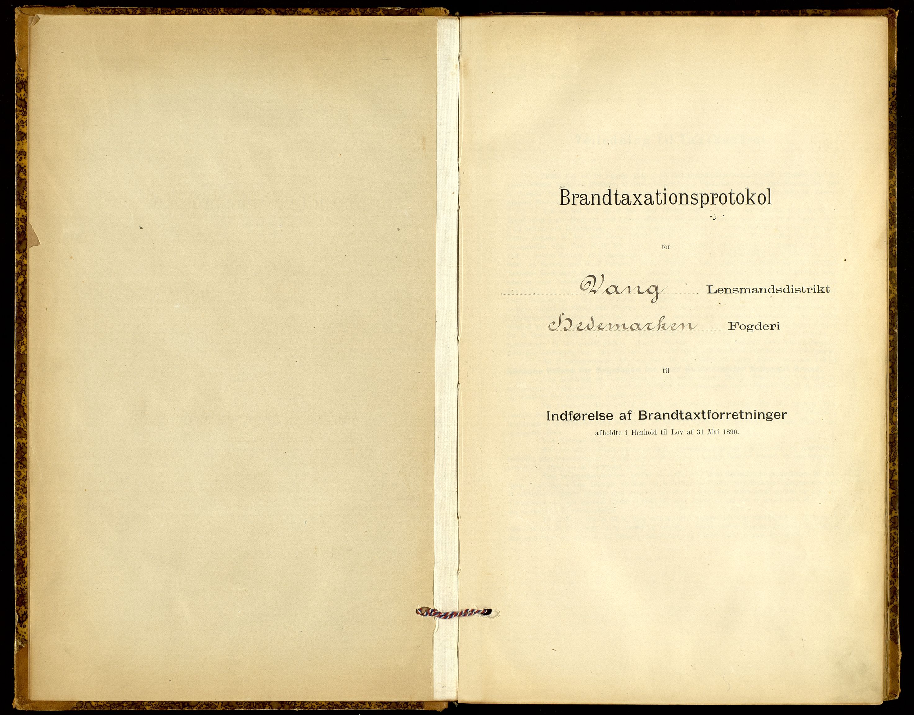 Norges Brannkasse, Vang, Hedmark, AV/SAH-NBRANV-005/F/L0007: Branntakstprotokoll, 1897-1908