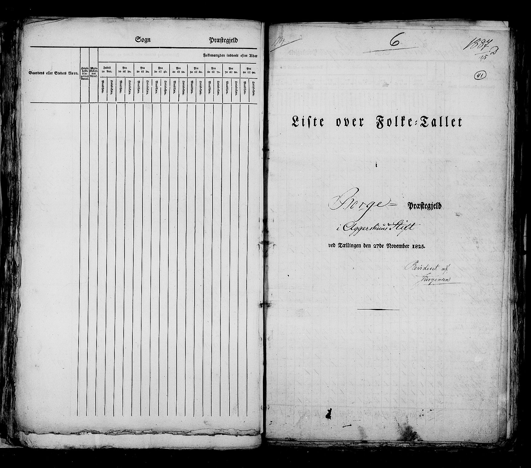 RA, Census 1825, vol. 3: Smålenenes amt, 1825, p. 41