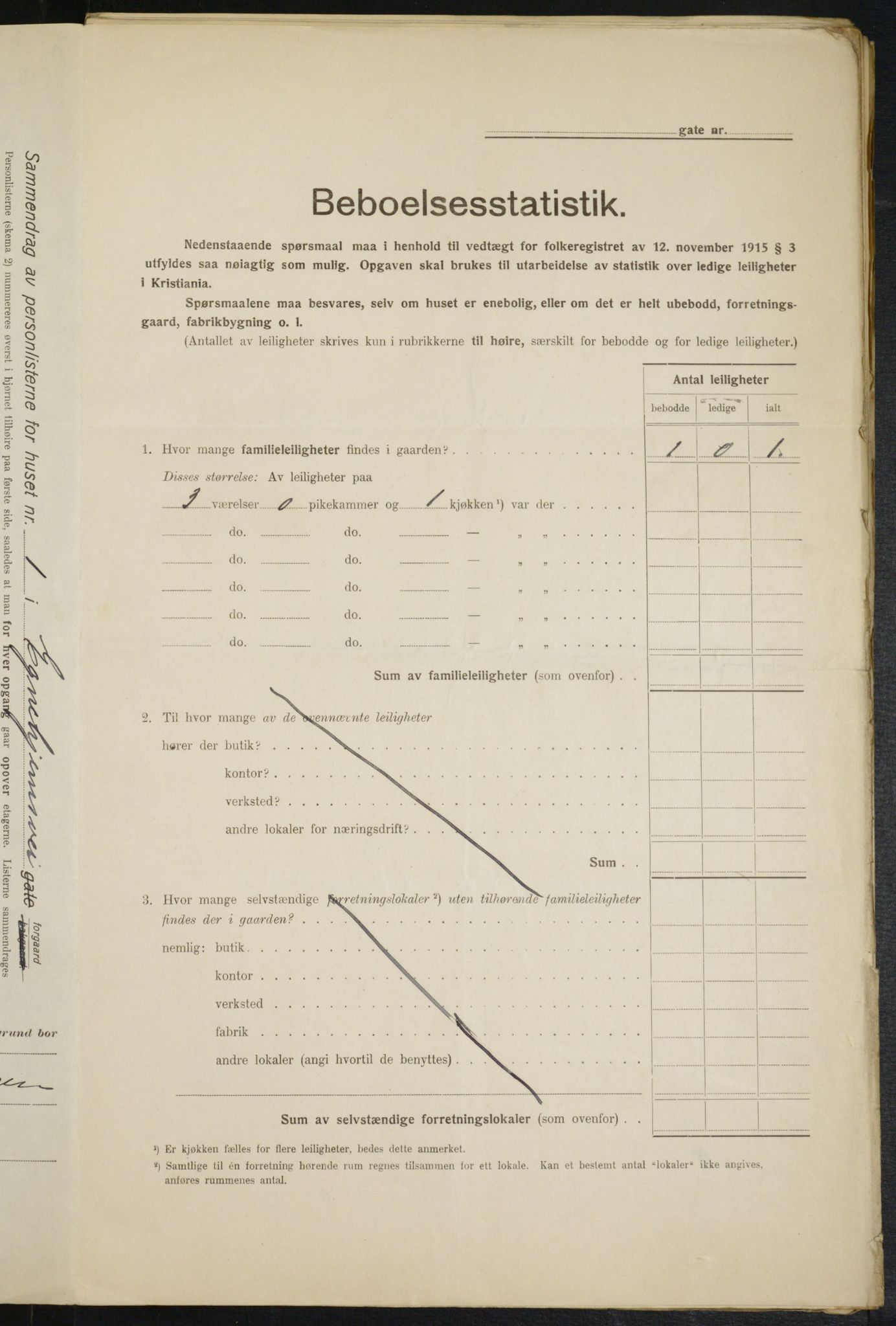 OBA, Municipal Census 1916 for Kristiania, 1916, p. 18969