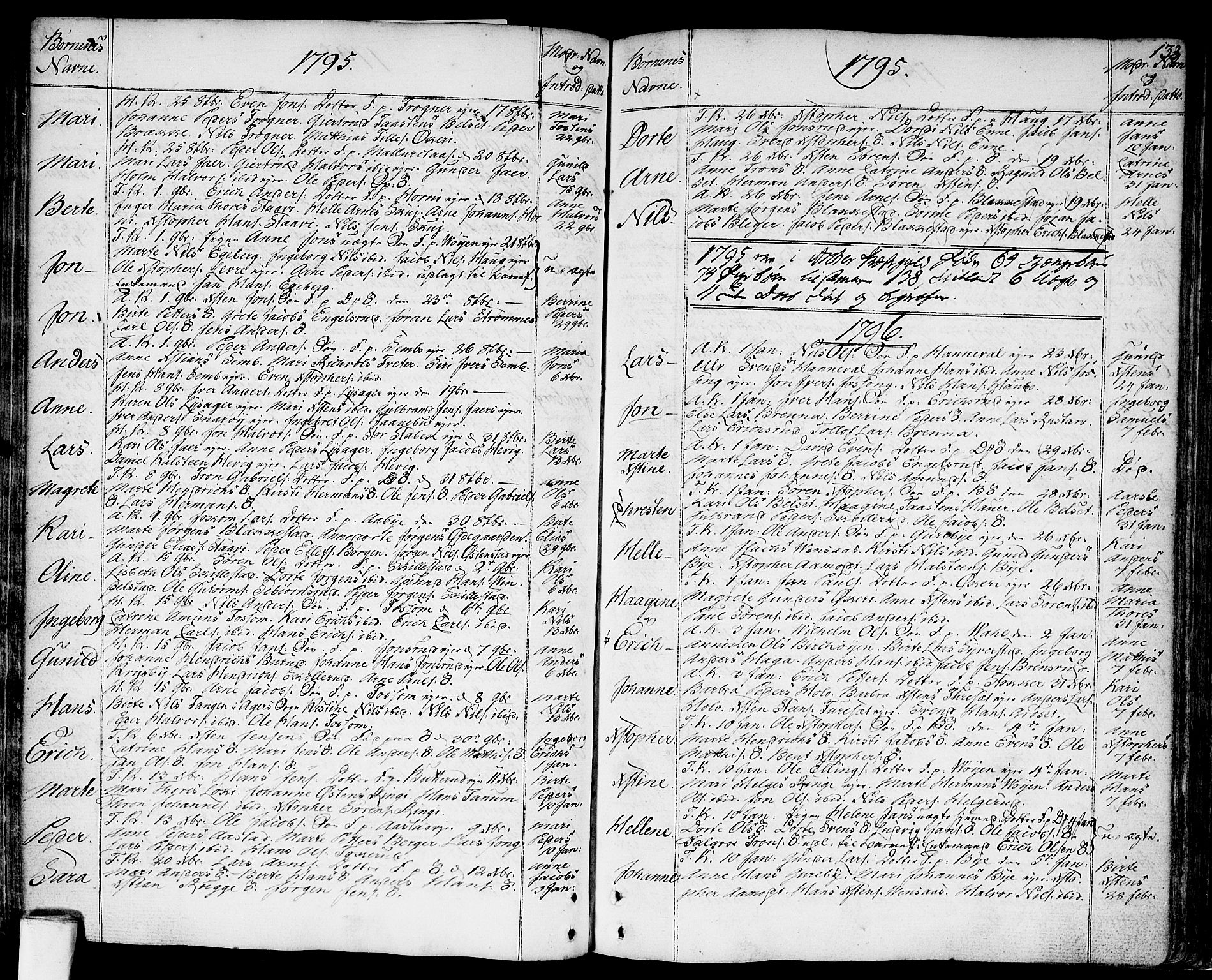 Asker prestekontor Kirkebøker, SAO/A-10256a/F/Fa/L0003: Parish register (official) no. I 3, 1767-1807, p. 133
