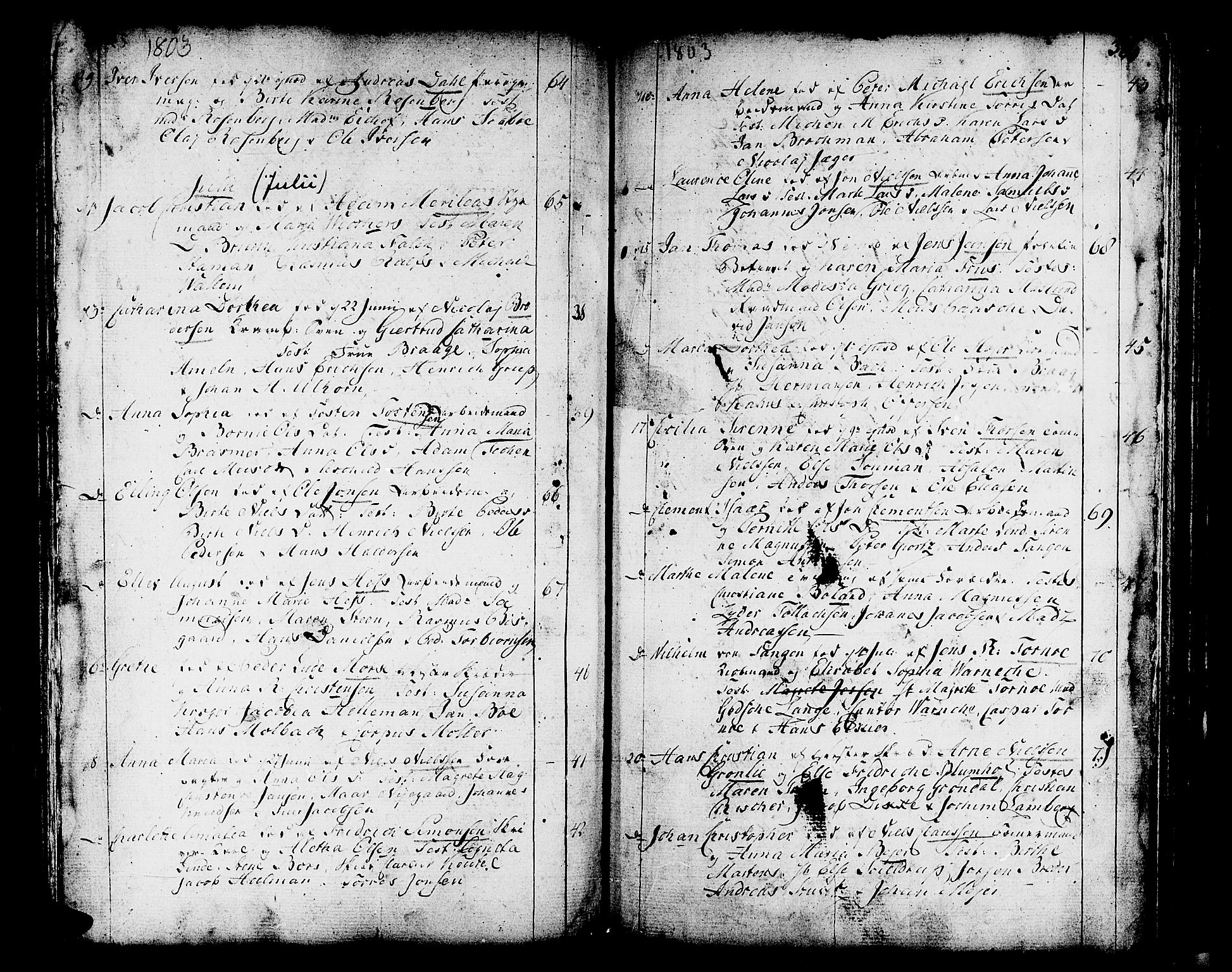 Domkirken sokneprestembete, SAB/A-74801/H/Haa/L0004: Parish register (official) no. A 4, 1763-1820, p. 300-301