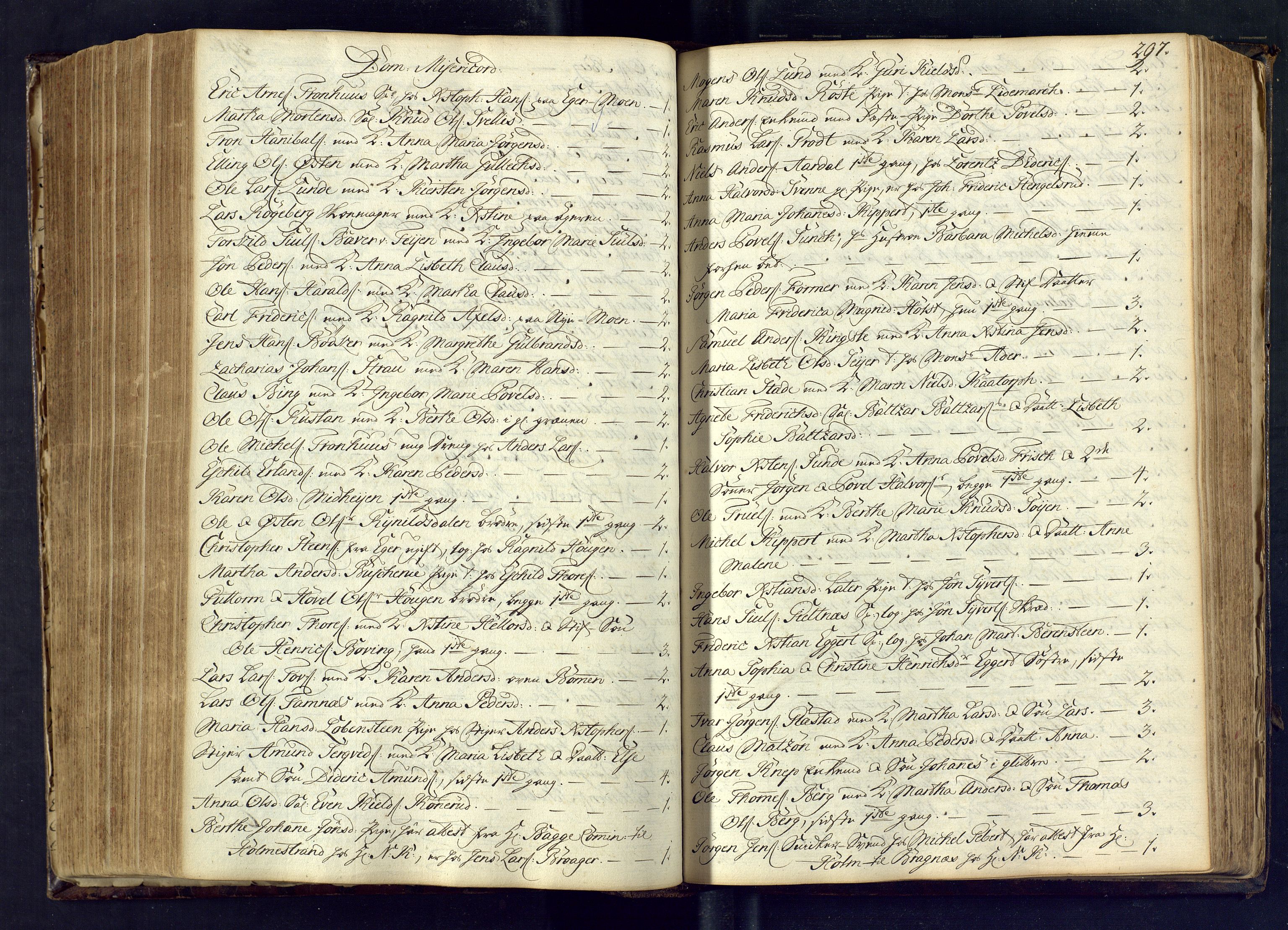 Kongsberg kirkebøker, SAKO/A-22/M/Ma/L0003: Communicants register no. 3, 1745-1750, p. 297