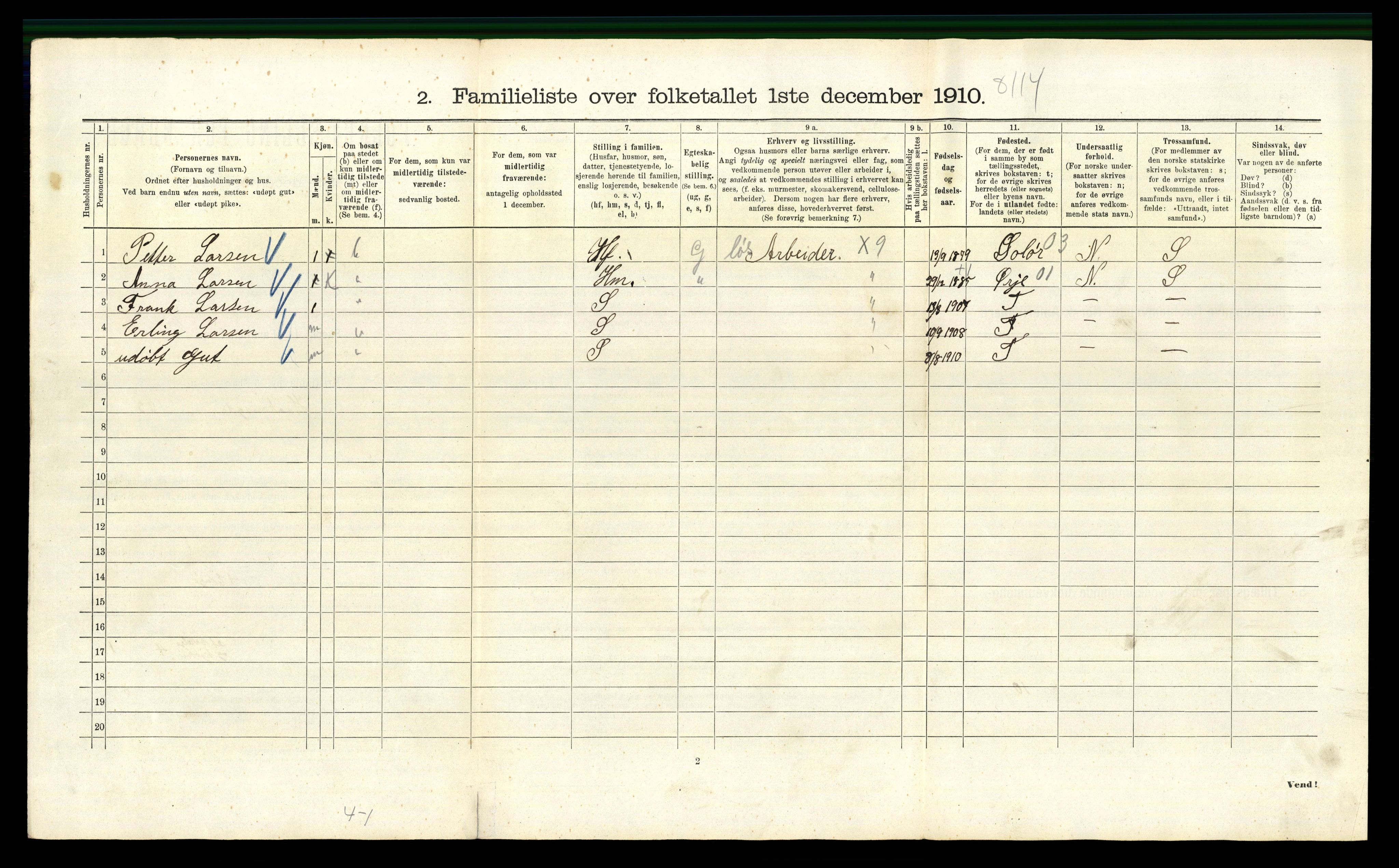 RA, 1910 census for Kristiania, 1910, p. 32974