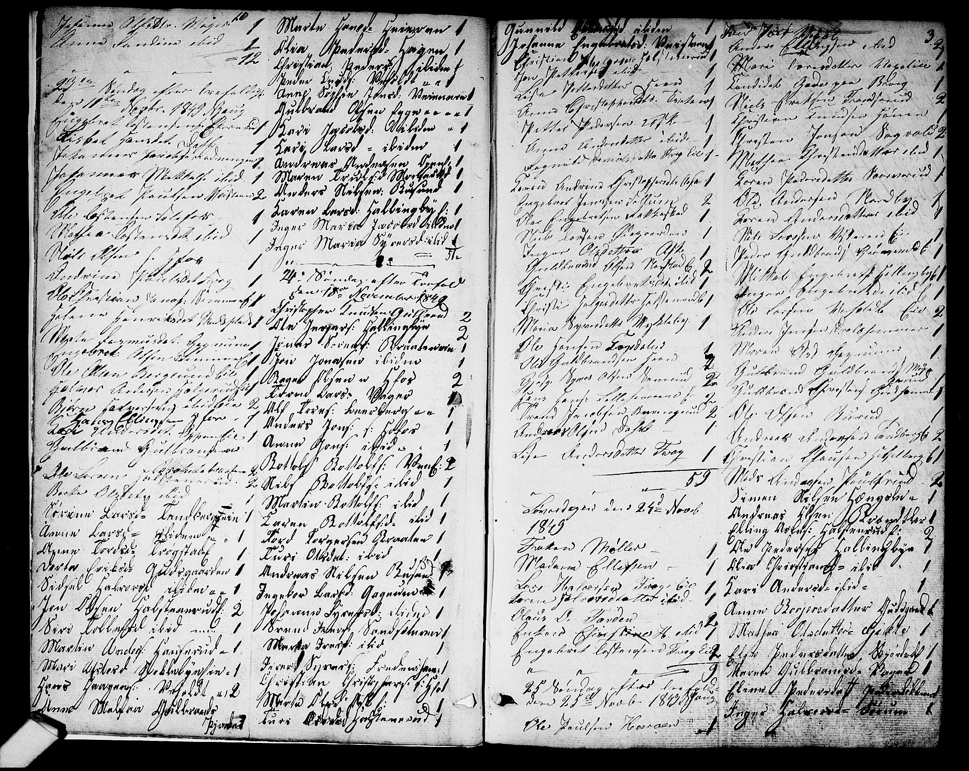 Norderhov kirkebøker, AV/SAKO-A-237/G/Ga/L0006: Parish register (copy) no. I 6, 1849-1876, p. 3