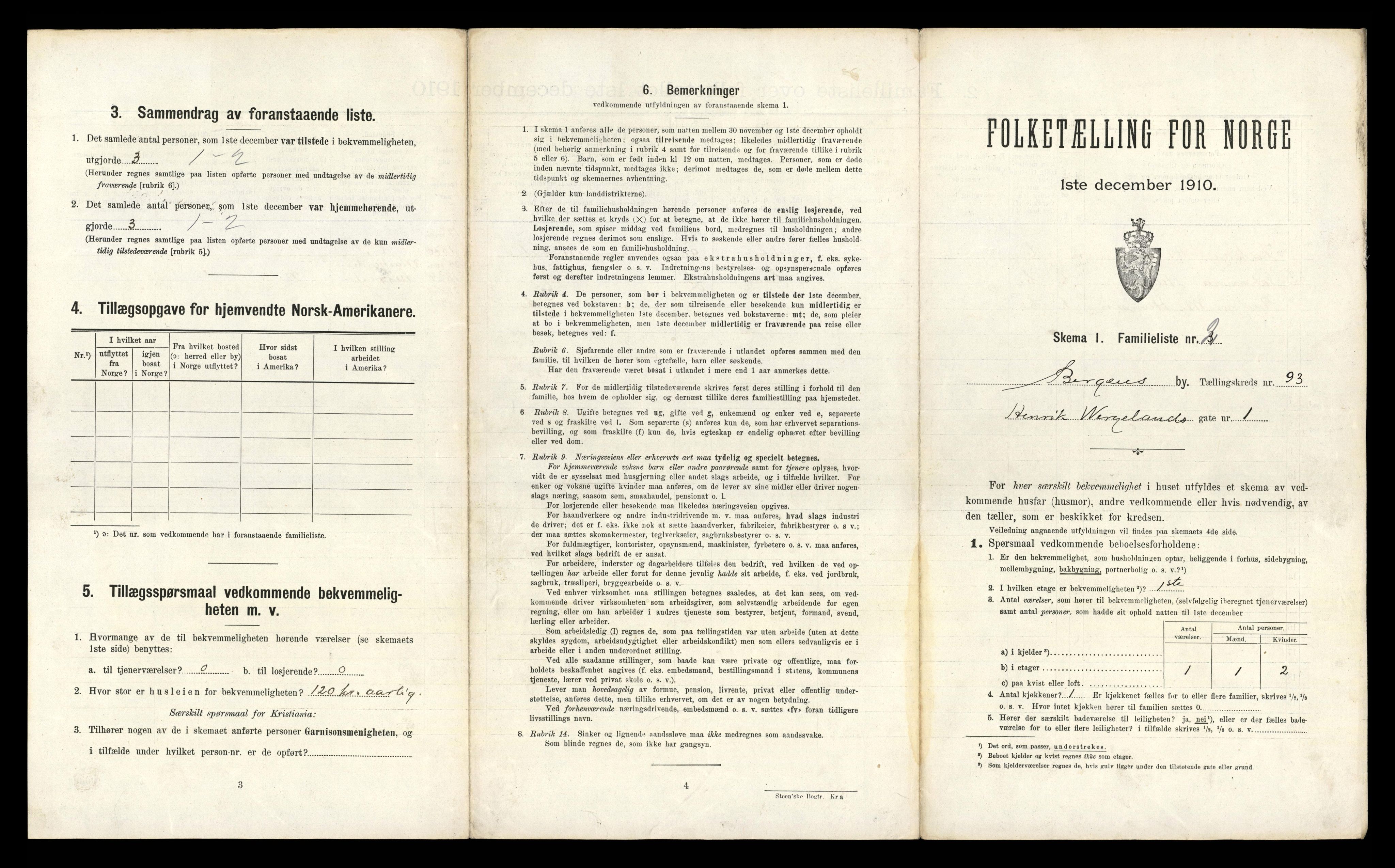 RA, 1910 census for Bergen, 1910, p. 32565