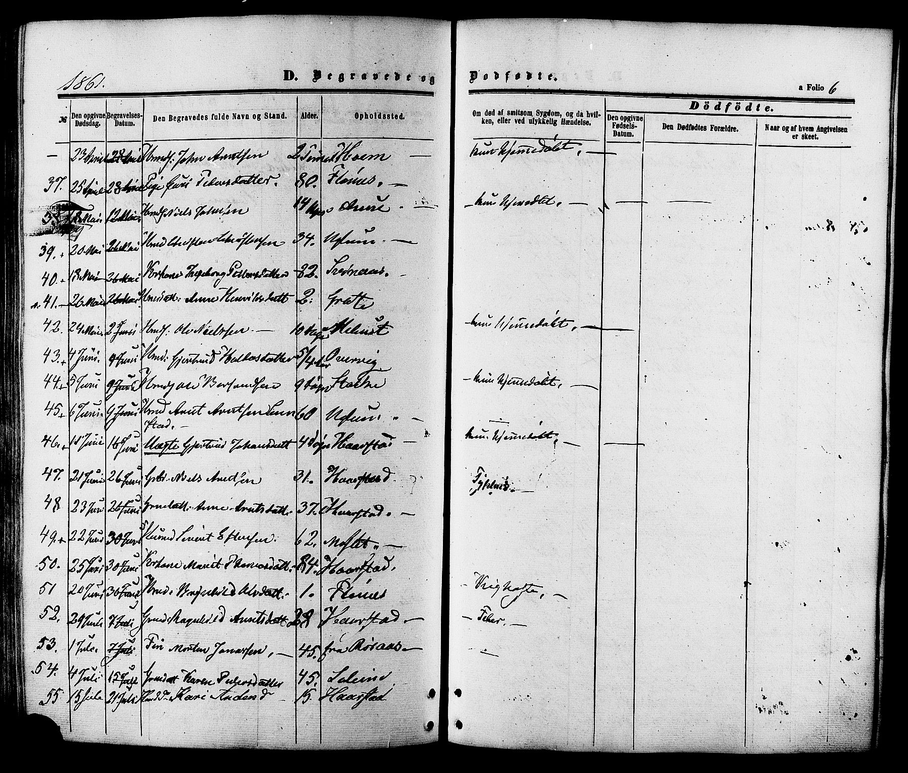 Ministerialprotokoller, klokkerbøker og fødselsregistre - Sør-Trøndelag, AV/SAT-A-1456/695/L1147: Parish register (official) no. 695A07, 1860-1877, p. 6