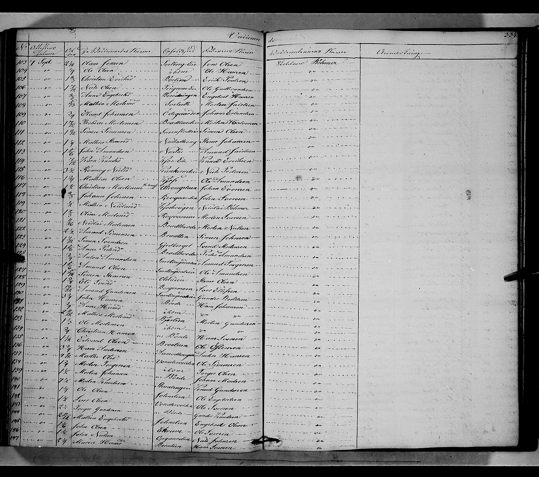 Gausdal prestekontor, SAH/PREST-090/H/Ha/Haa/L0007: Parish register (official) no. 7, 1840-1850, p. 334