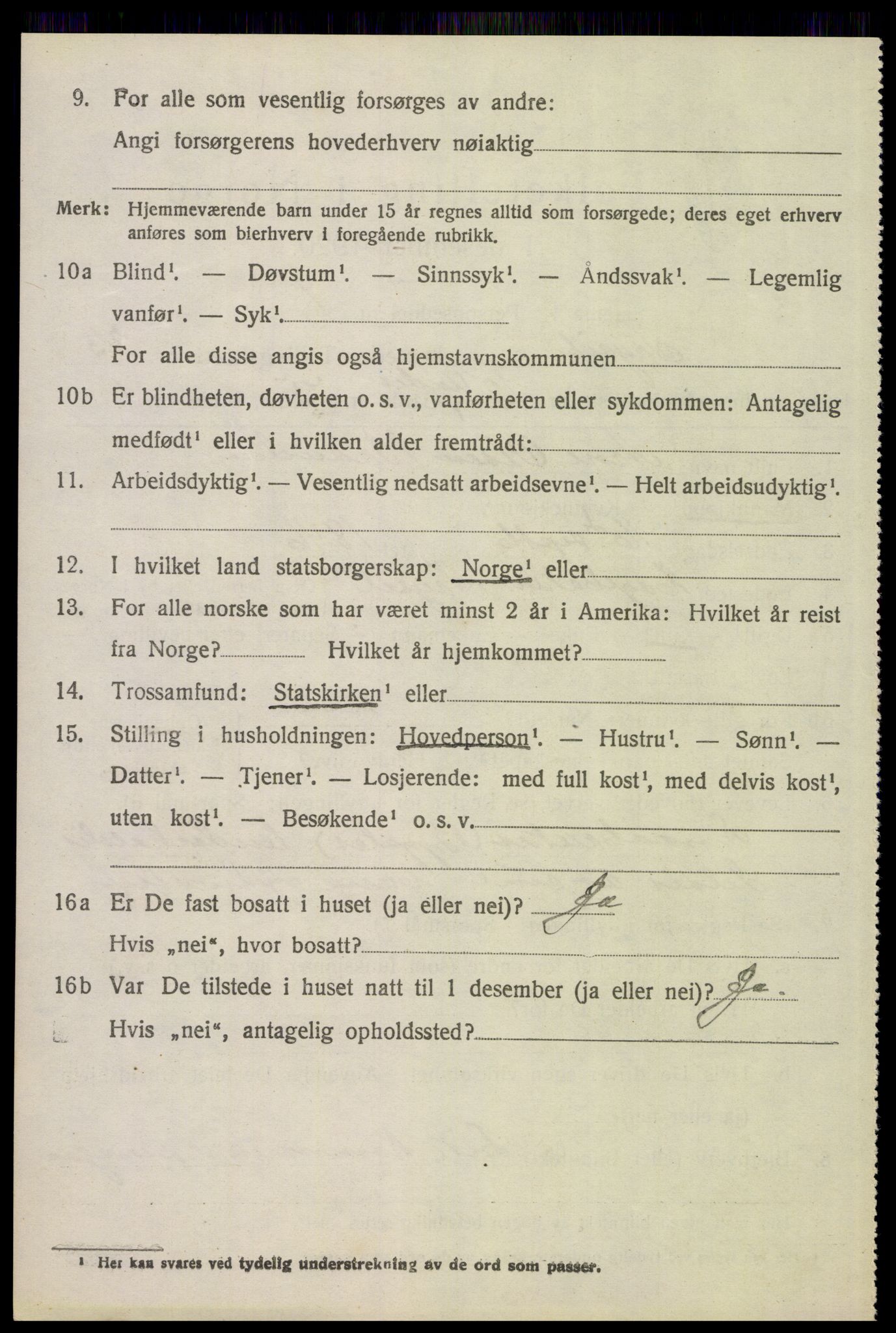 SAH, 1920 census for Trysil, 1920, p. 14974