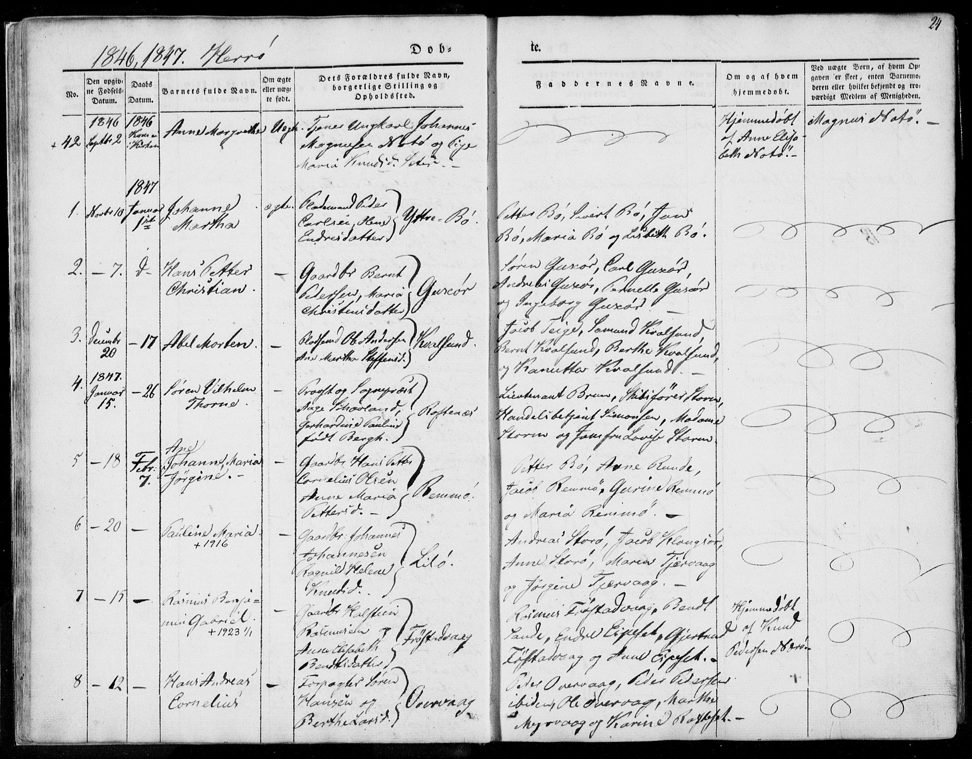 Ministerialprotokoller, klokkerbøker og fødselsregistre - Møre og Romsdal, SAT/A-1454/507/L0070: Parish register (official) no. 507A05, 1842-1873, p. 24