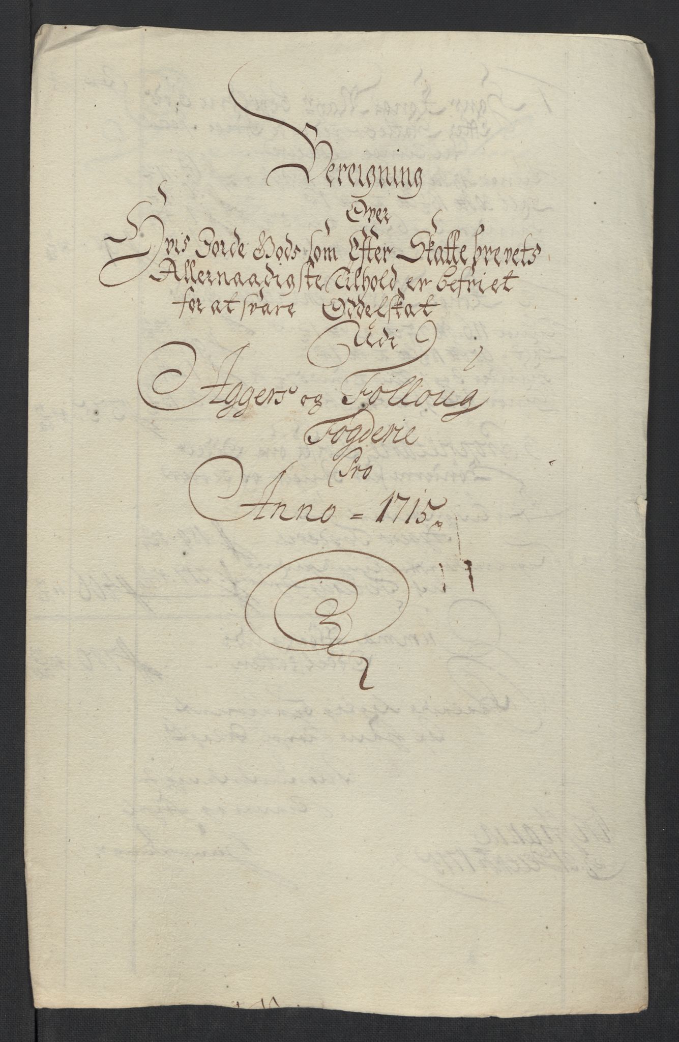 Rentekammeret inntil 1814, Reviderte regnskaper, Fogderegnskap, AV/RA-EA-4092/R10/L0453: Fogderegnskap Aker og Follo, 1715, p. 250