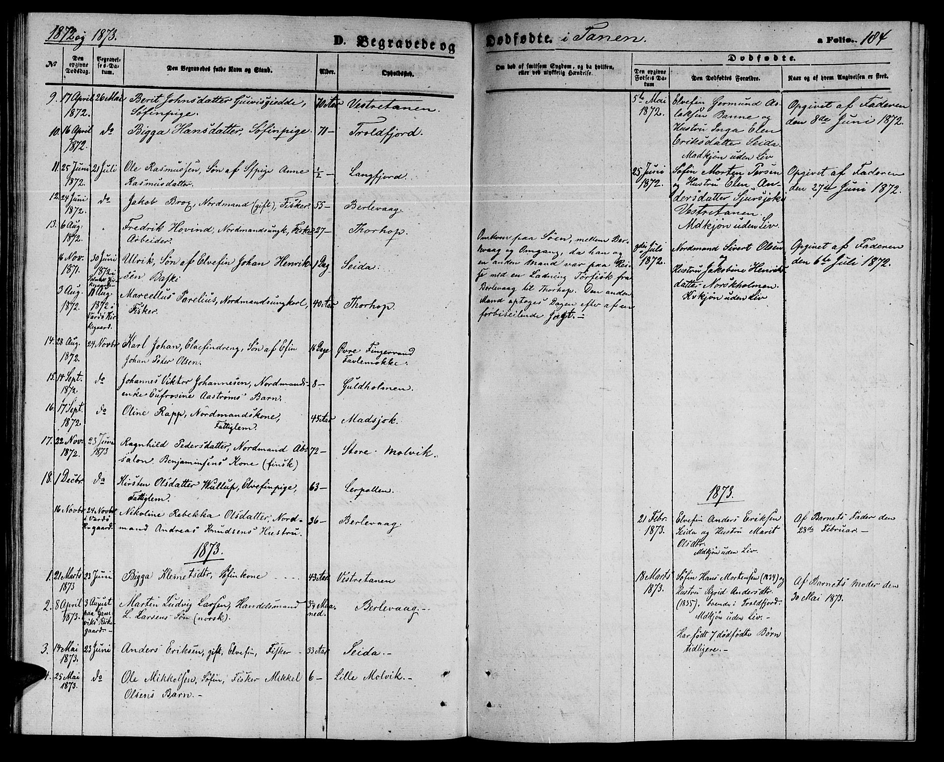 Tana sokneprestkontor, SATØ/S-1334/H/Hb/L0002klokker: Parish register (copy) no. 2 /1, 1866-1877, p. 184