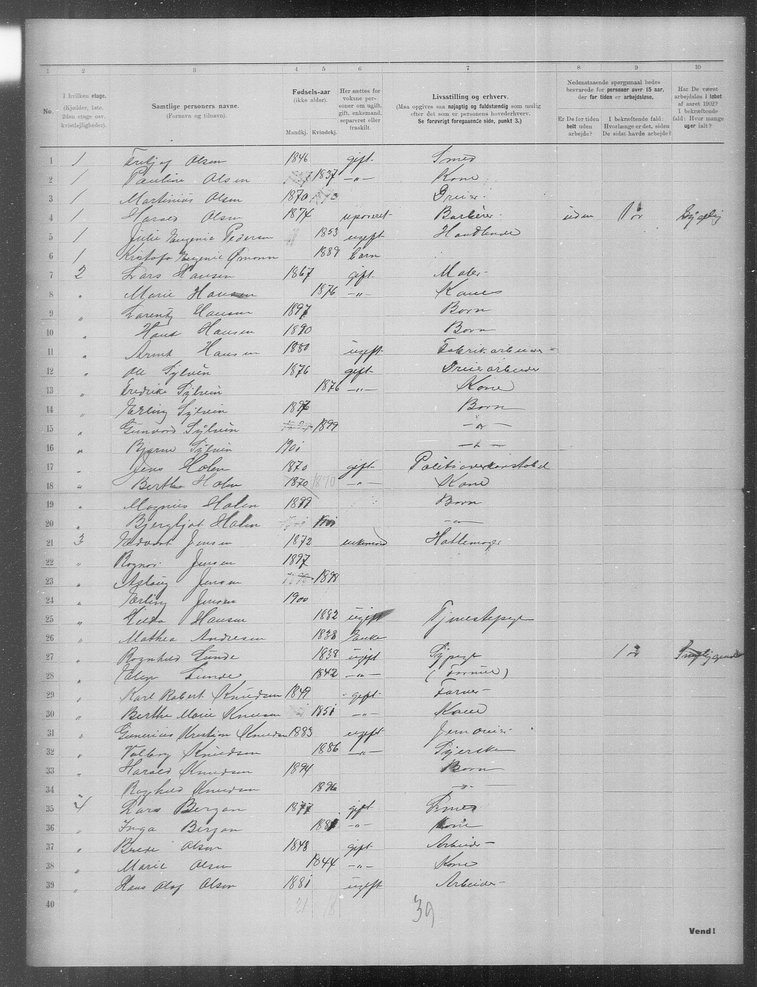 OBA, Municipal Census 1902 for Kristiania, 1902, p. 23781