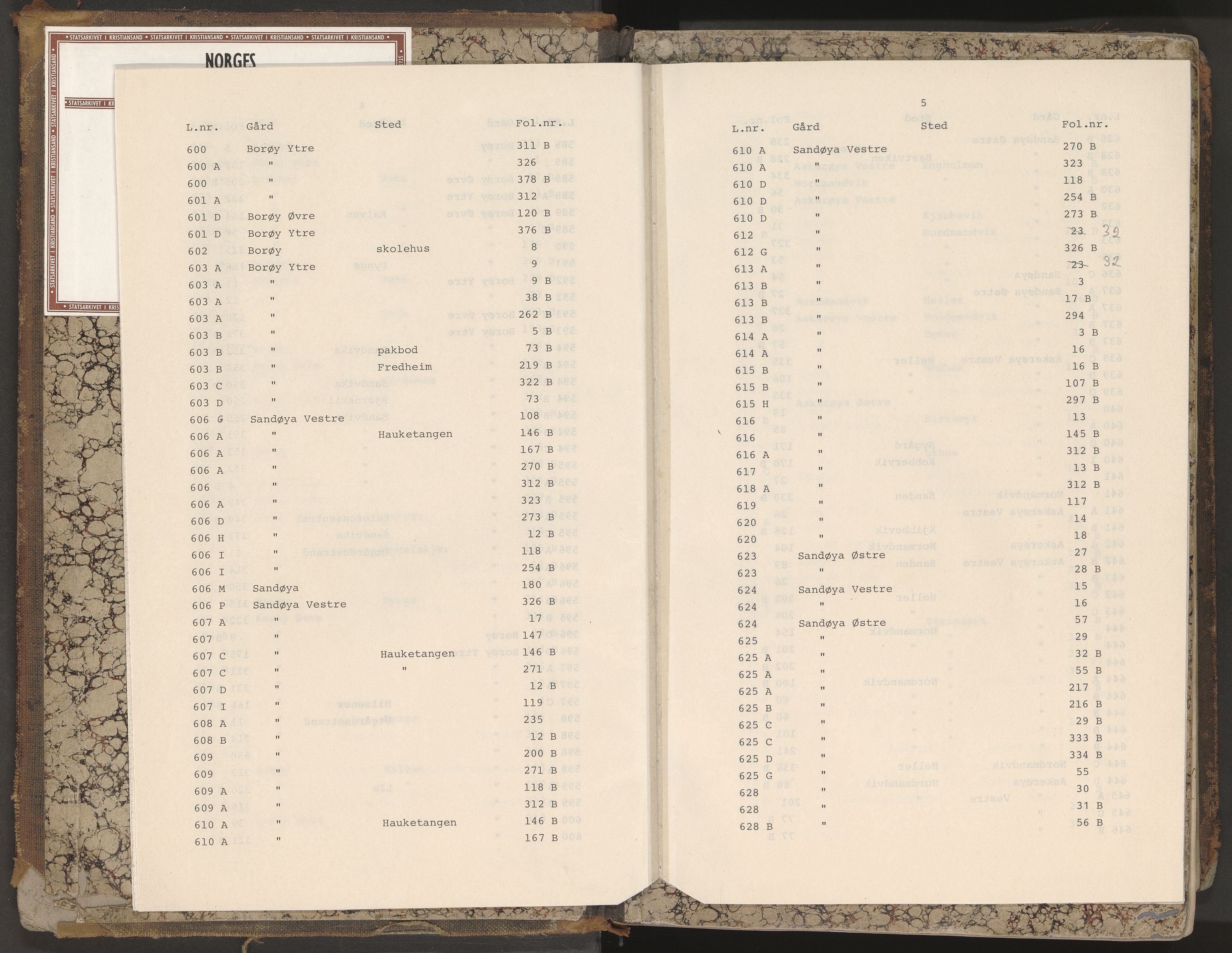 Norges Brannkasse Dypvåg og Flosta, AV/SAK-2241-0008/F/Fa/L0003: Branntakstprotokoll nr. 3 med gårdsnavnregister, 1876-1905