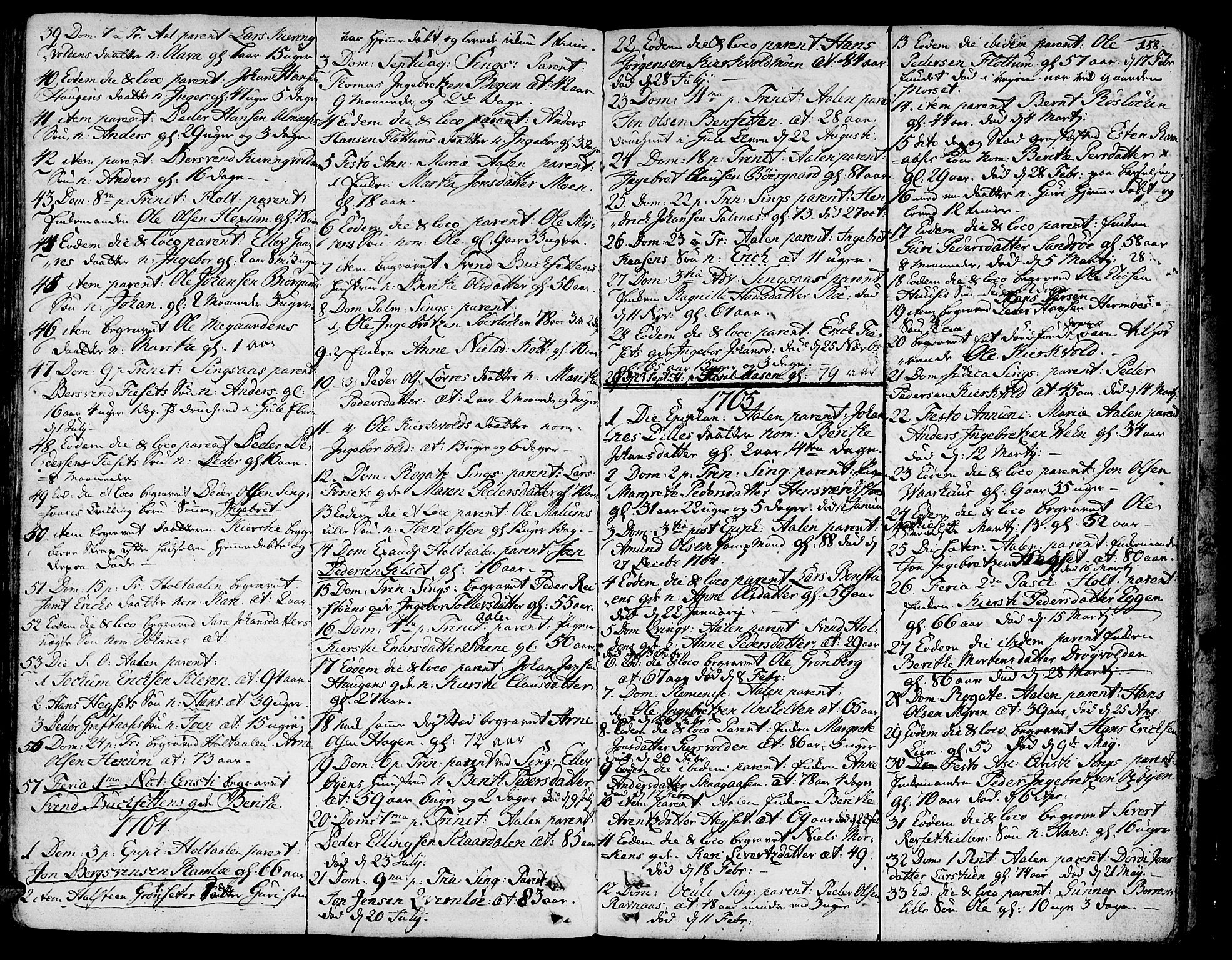 Ministerialprotokoller, klokkerbøker og fødselsregistre - Sør-Trøndelag, SAT/A-1456/685/L0952: Parish register (official) no. 685A01, 1745-1804, p. 158