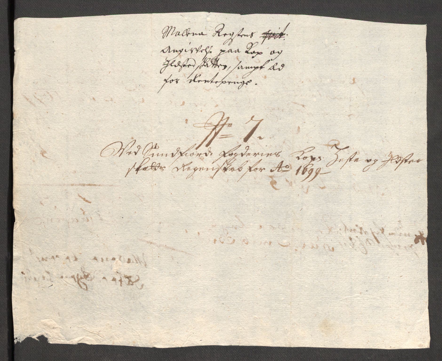 Rentekammeret inntil 1814, Reviderte regnskaper, Fogderegnskap, AV/RA-EA-4092/R53/L3424: Fogderegnskap Sunn- og Nordfjord, 1699, p. 413