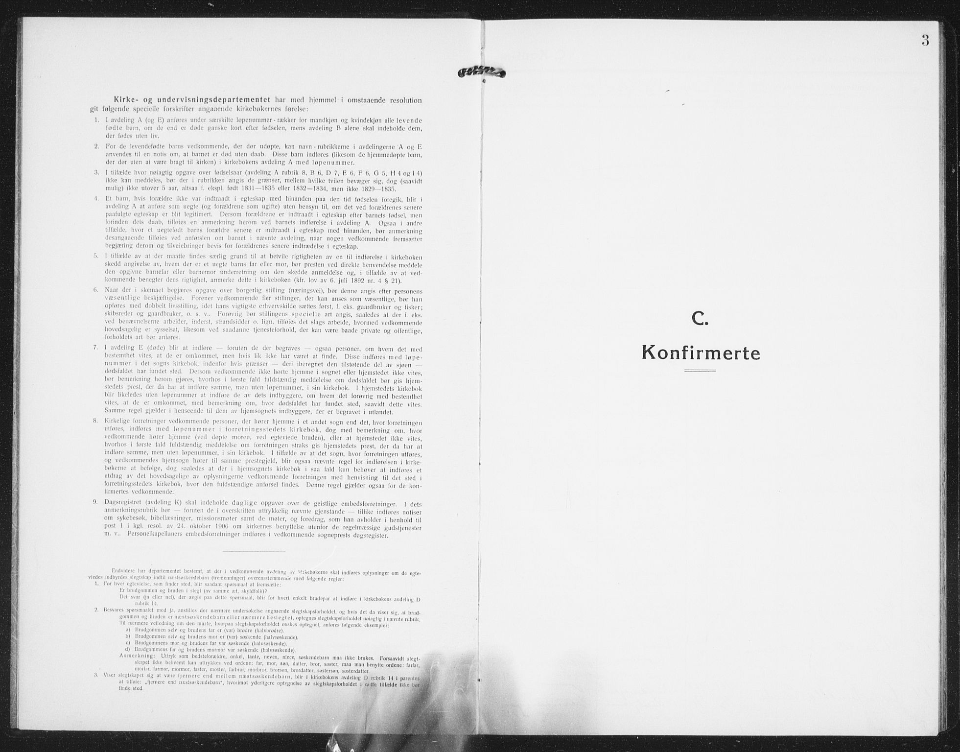 Ministerialprotokoller, klokkerbøker og fødselsregistre - Nordland, SAT/A-1459/850/L0717: Parish register (copy) no. 850C01, 1915-1941, p. 3