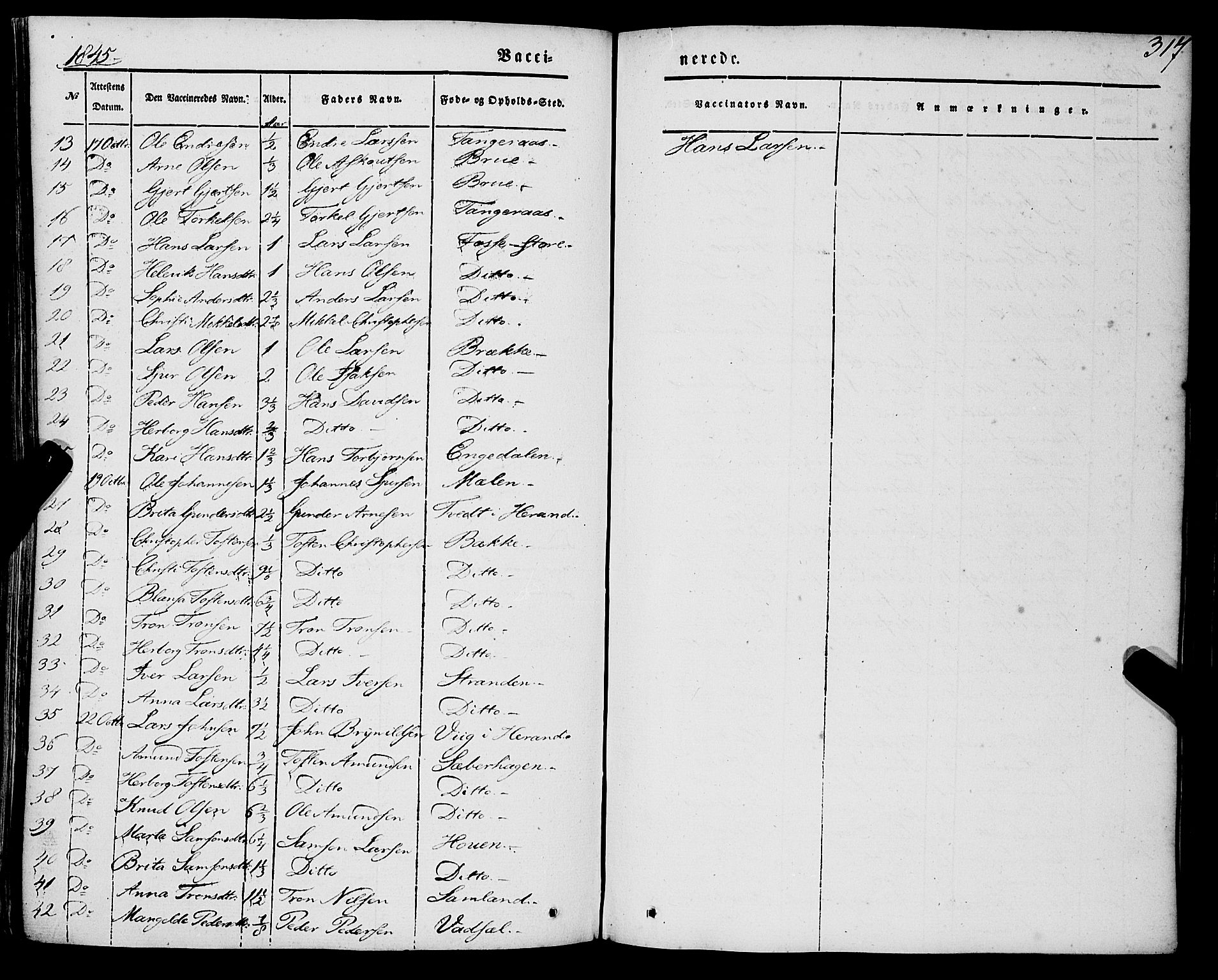 Strandebarm sokneprestembete, AV/SAB-A-78401/H/Haa: Parish register (official) no. A 7, 1844-1872, p. 317