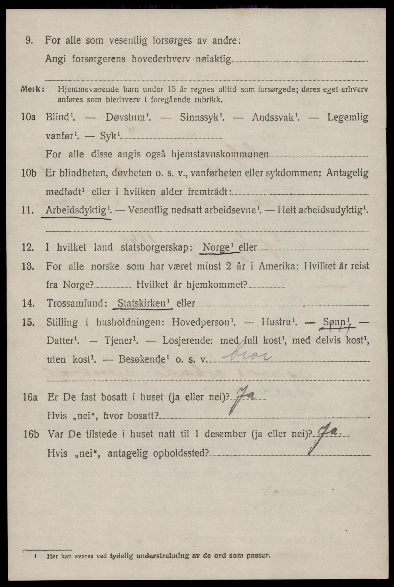 SAKO, 1920 census for Seljord, 1920, p. 4045