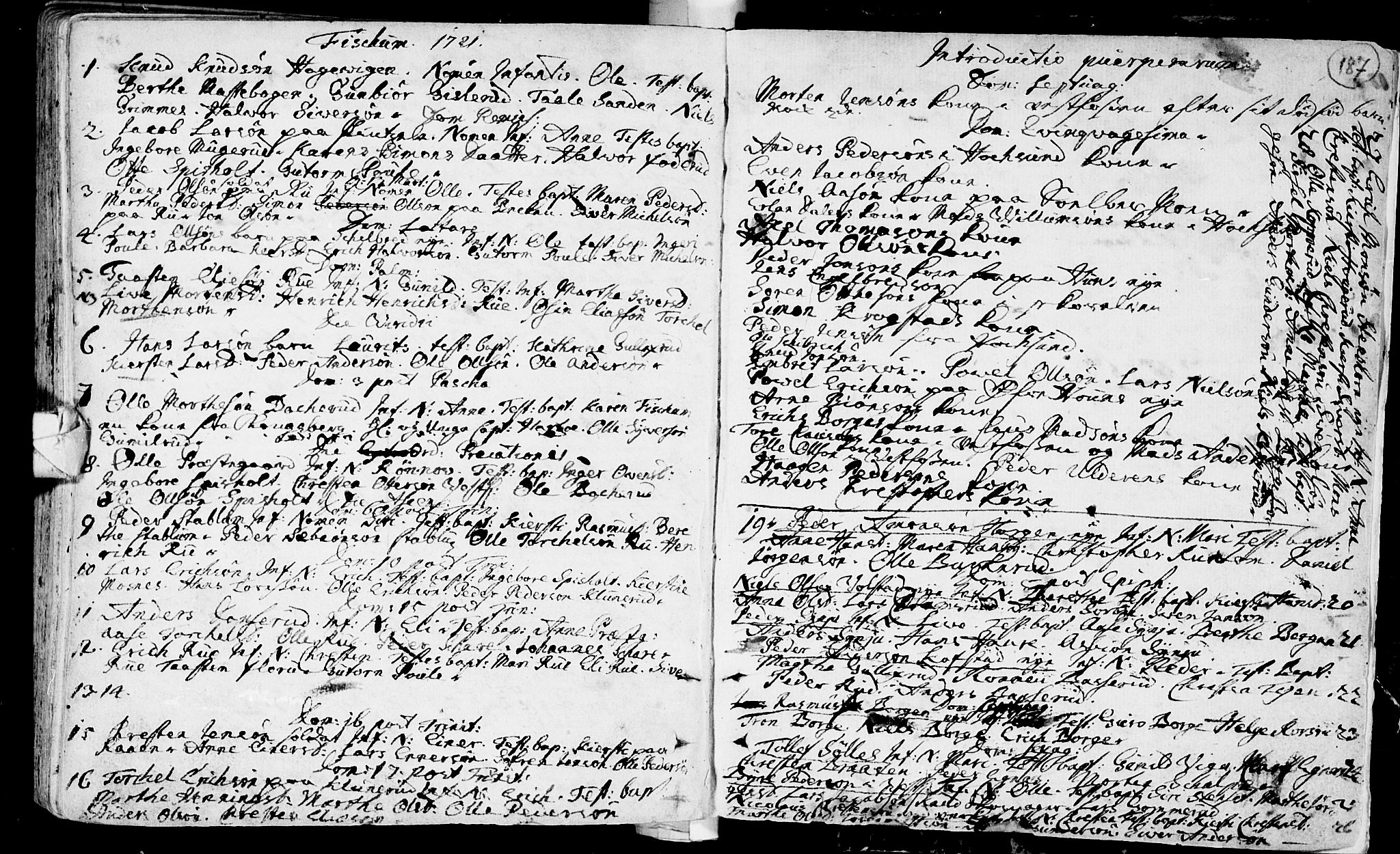 Eiker kirkebøker, AV/SAKO-A-4/F/Fa/L0002: Parish register (official) no. I 2, 1705-1724, p. 187